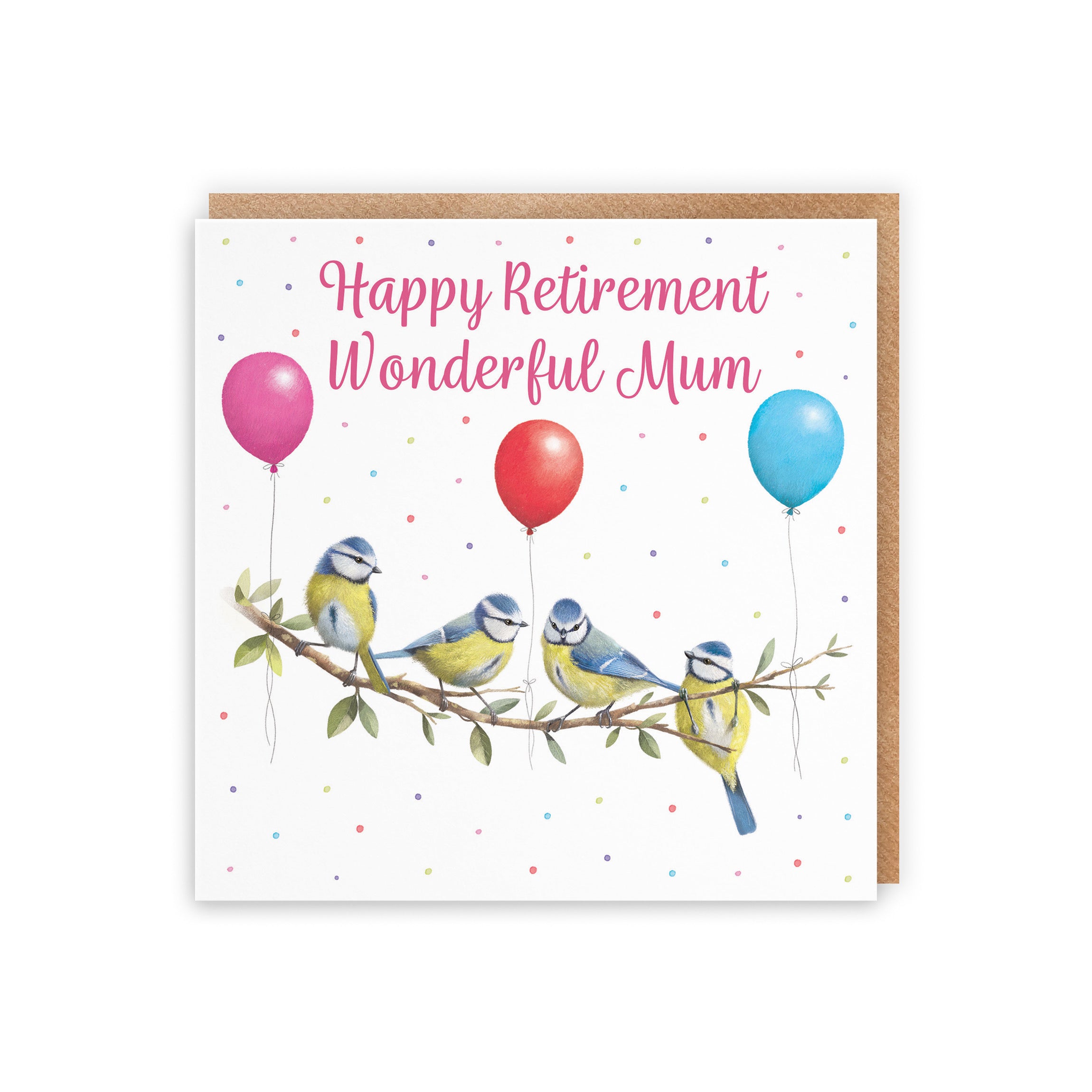 Mum Blue Tits Retirement Card Milo's Gallery - Default Title (B0CV93ZLJT)