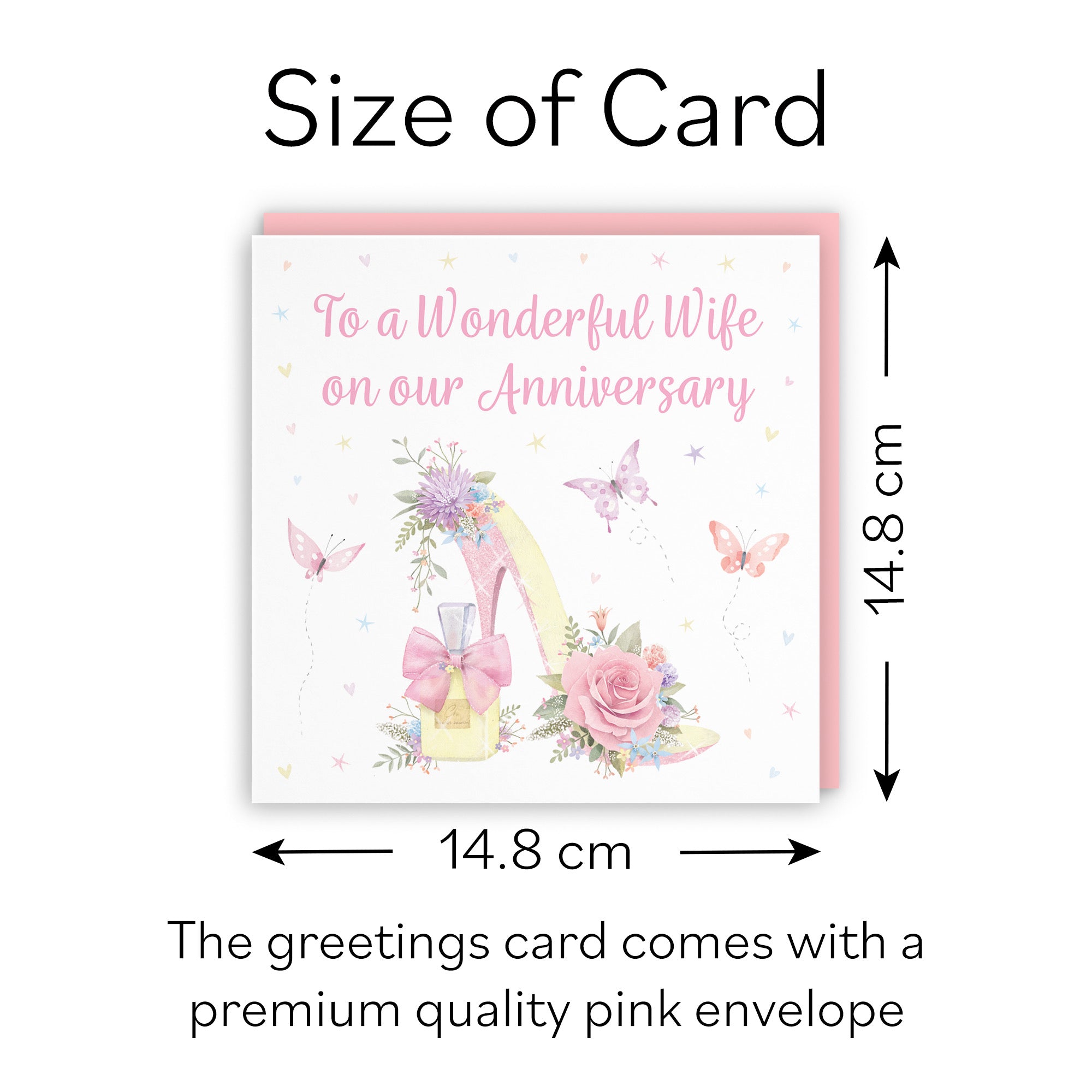 High Heel And Perfume Wife Anniversary Card Milo's Gallery - Default Title (B0CX79RJFG)