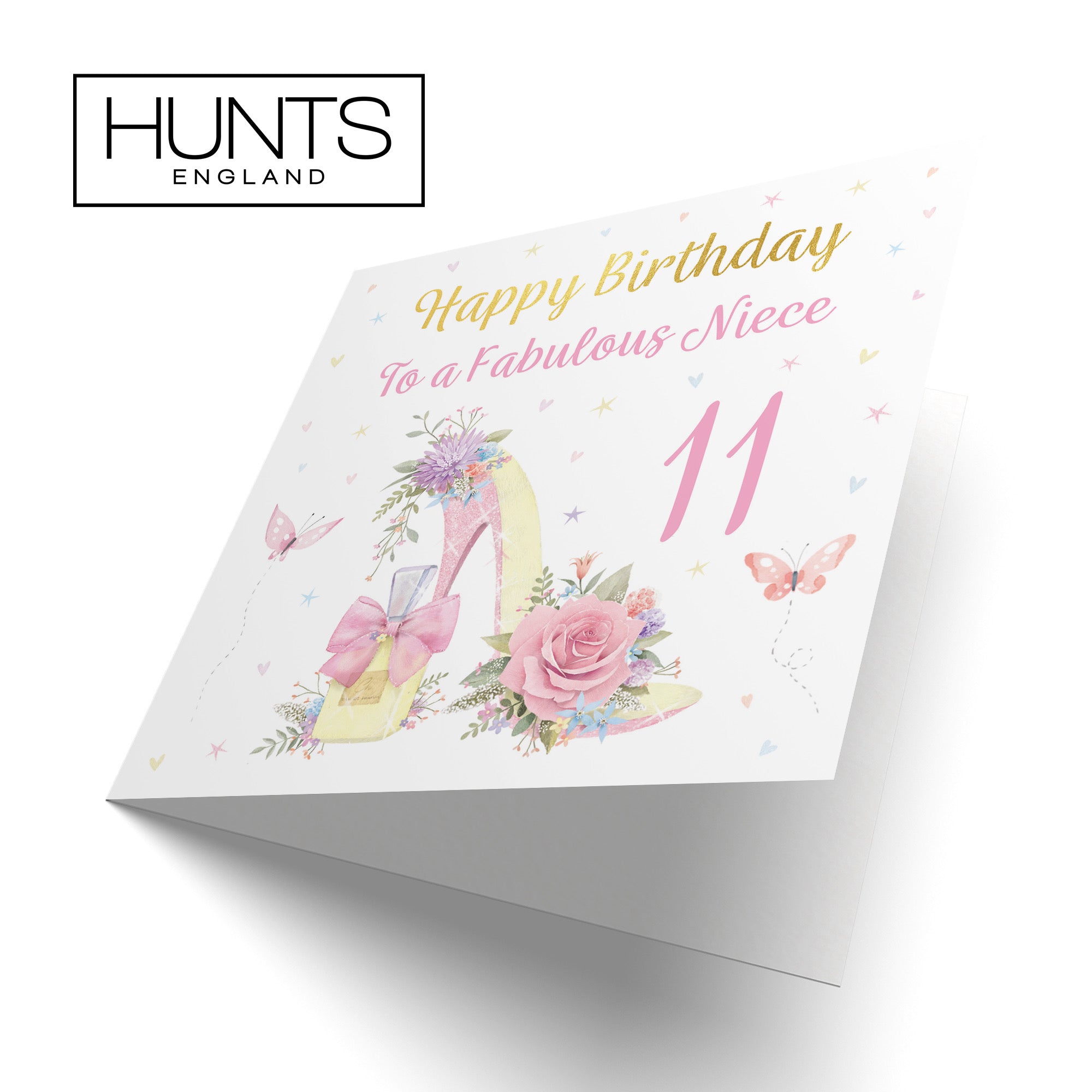 11th Niece High Heel And Perfume Birthday Card Gold Foil Milo's Gallery - Default Title (B0CX7B3791)