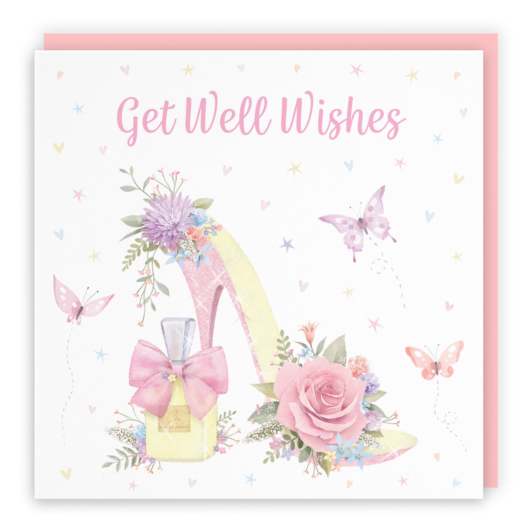 High Heel And Perfume Get Well Soon Card Milo's Gallery - Default Title (B0CX7MZ98T)