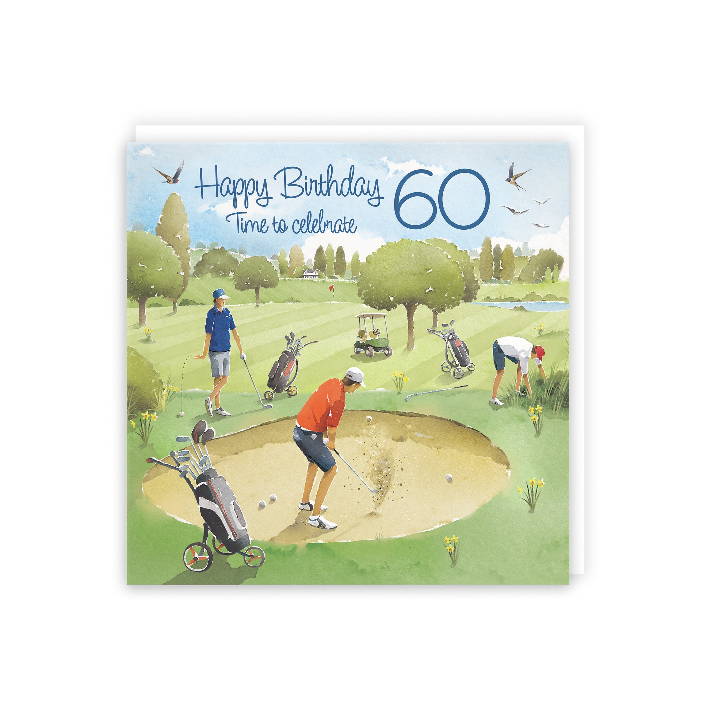 Large Golfing 60th Birthday Card Milo's Gallery - Default Title (B0CXY1RZKN)