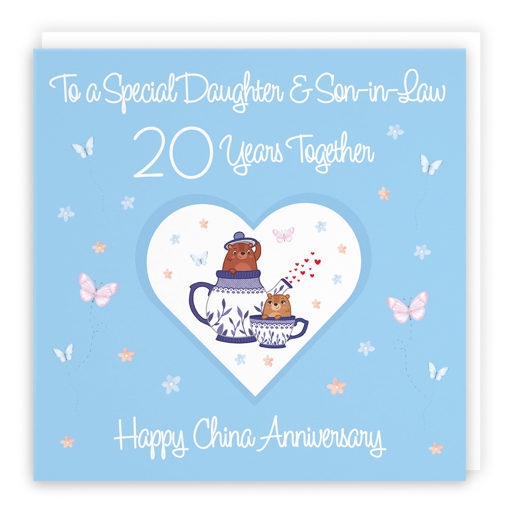 Large Daughter & Son-in-Law 20th Anniversary Card Romantic Meadows - Default Title (B0CXY2SLMZ)