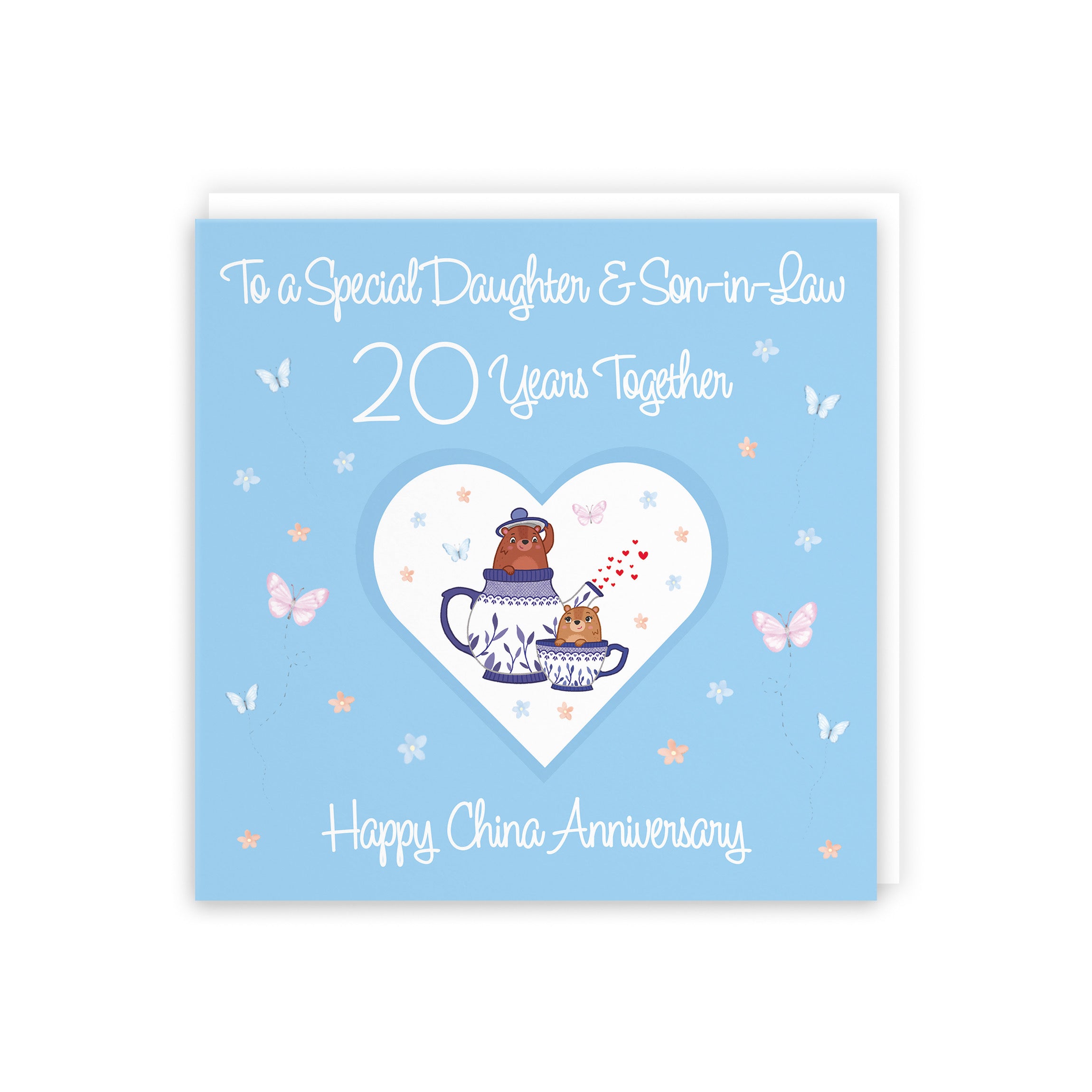 Large Daughter & Son-in-Law 20th Anniversary Card Romantic Meadows - Default Title (B0CXY2SLMZ)