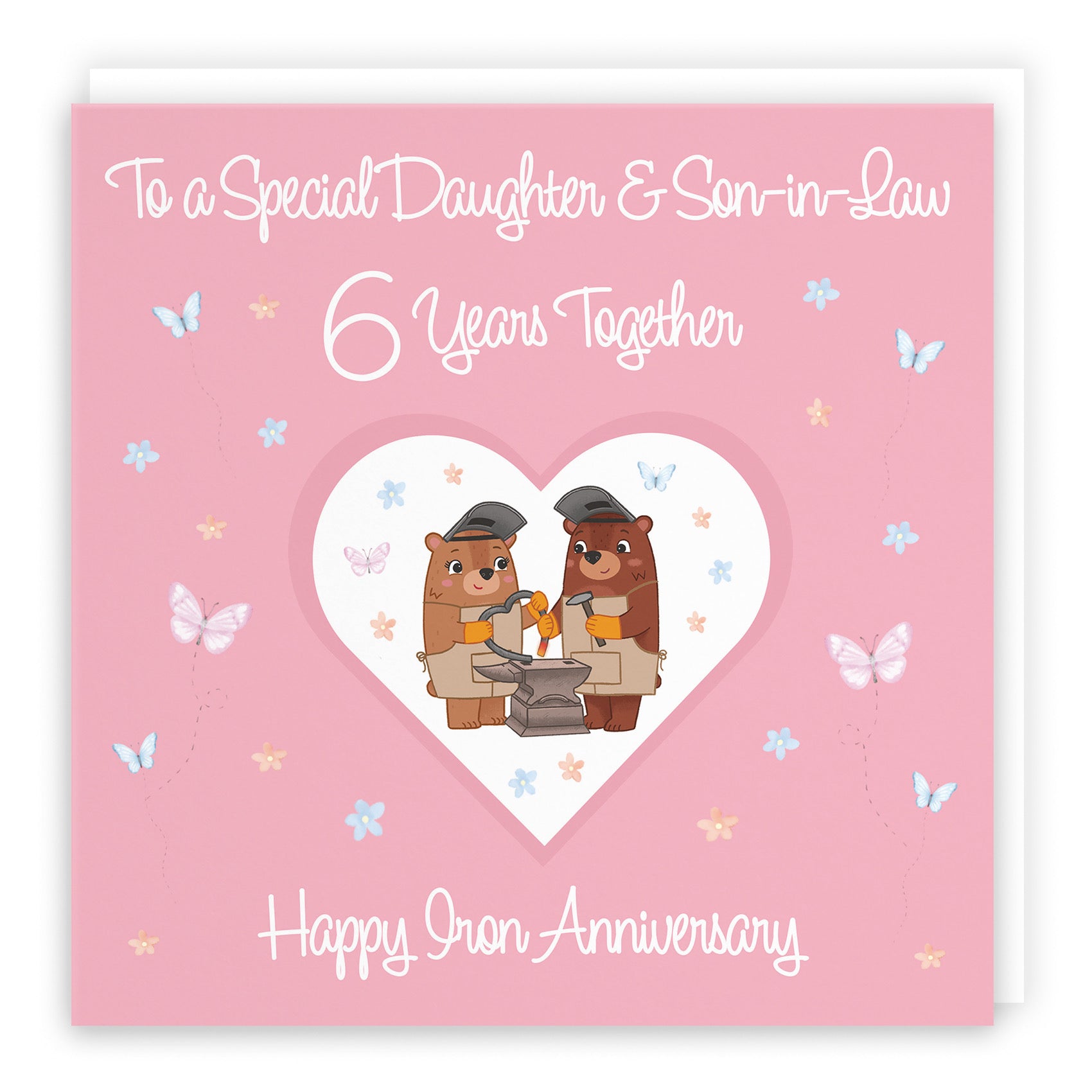 Large Daughter & Son-in-Law 6th Anniversary Card Romantic Meadows - Default Title (B0CXY3B6C6)
