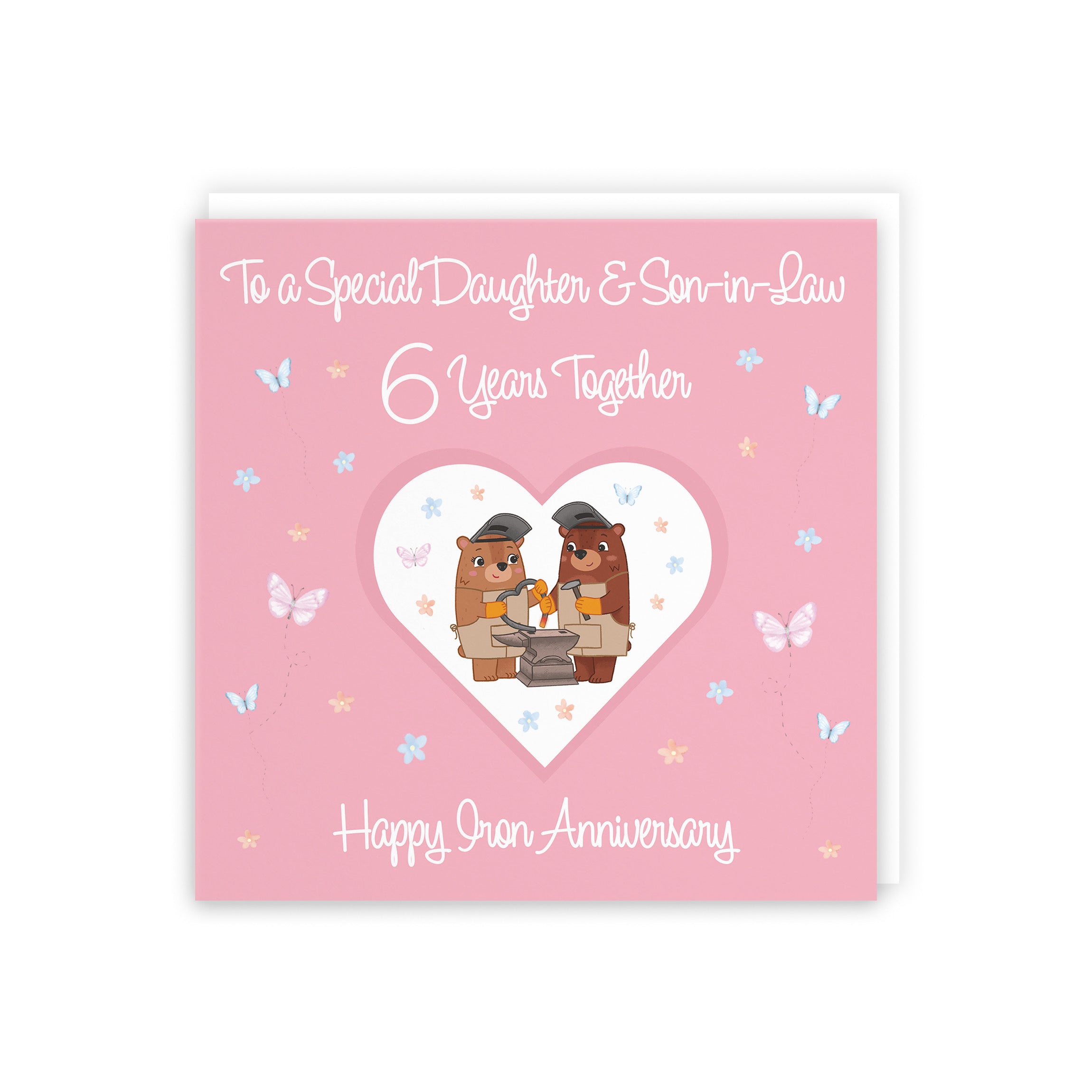 Large Daughter & Son-in-Law 6th Anniversary Card Romantic Meadows - Default Title (B0CXY3B6C6)