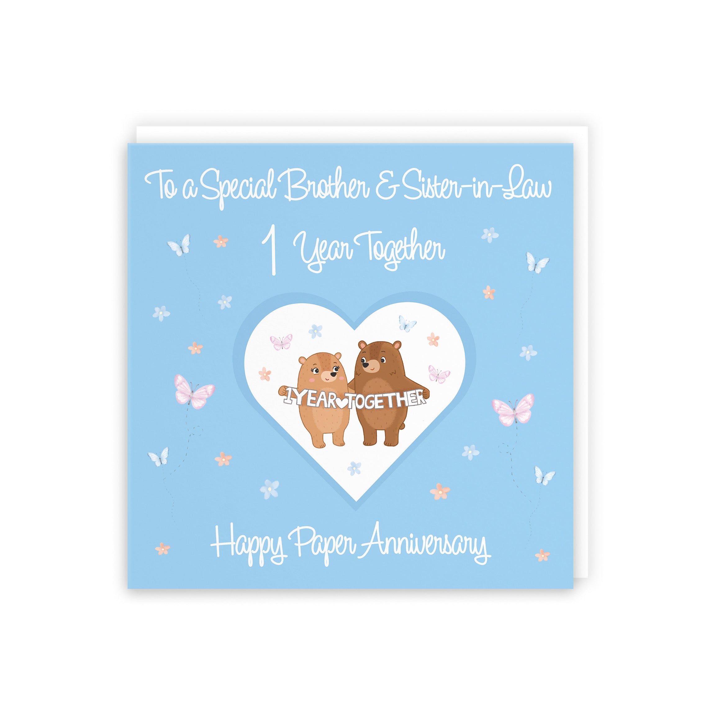 Large Brother & Sister-in-Law 1st Anniversary Card Romantic Meadows - Default Title (B0CXY3NNTB)