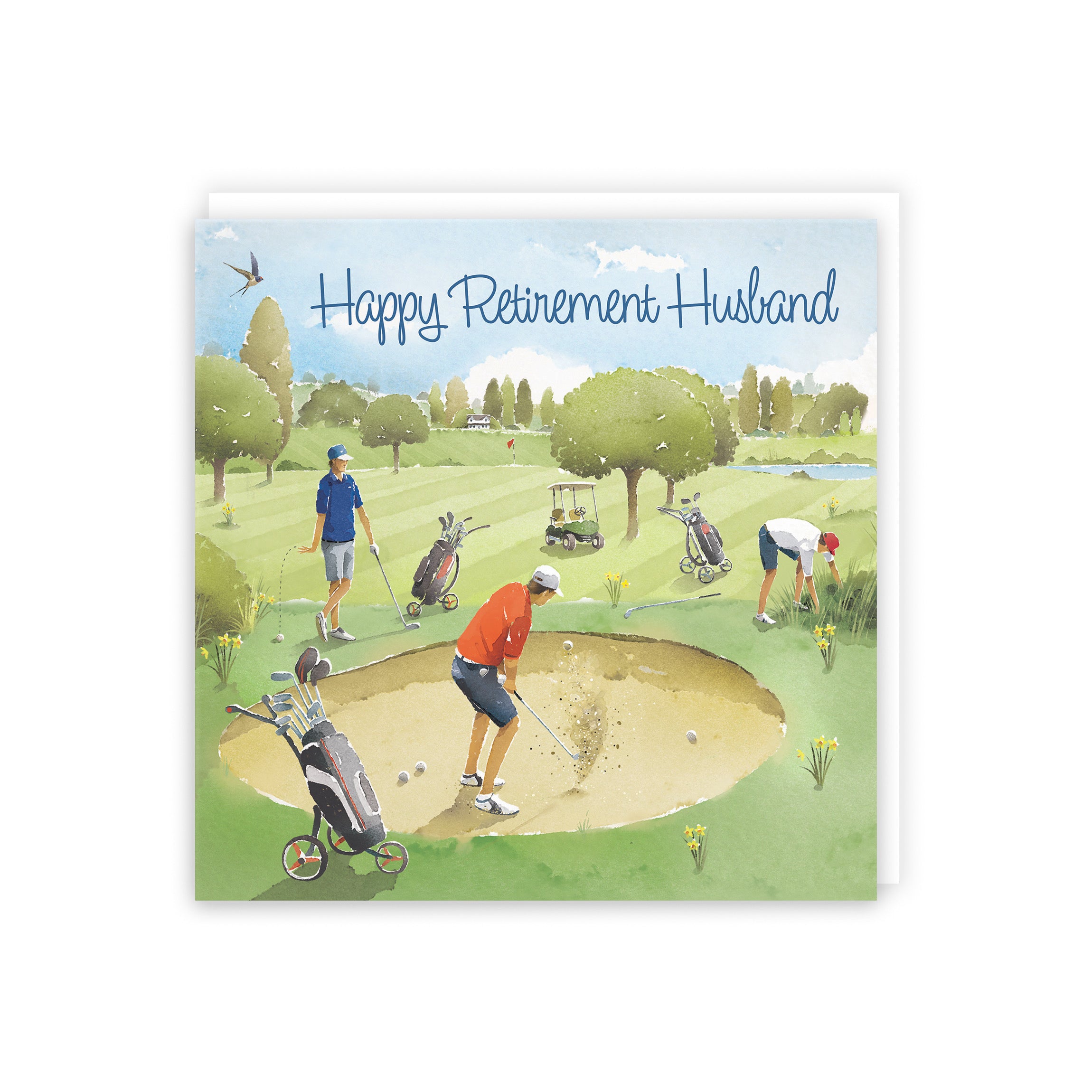 Large Husband Golfing Retirement Card Milo's Gallery - Default Title (B0CXY3VBFS)