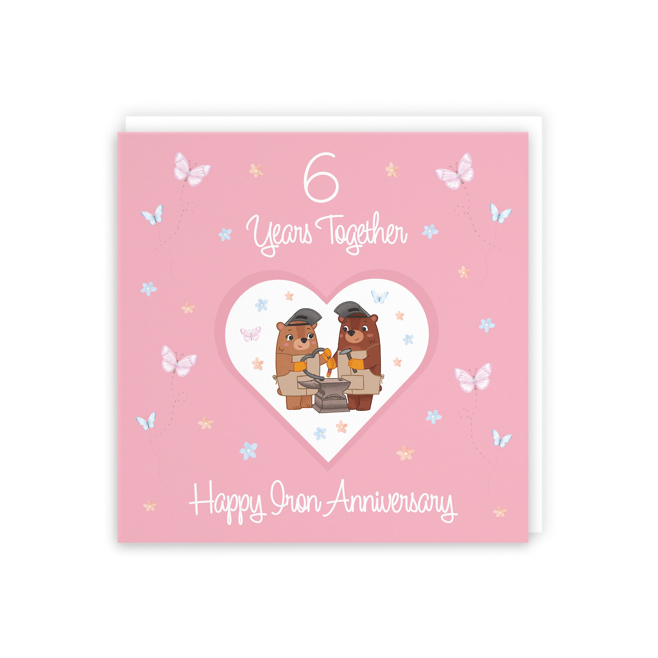 Large 6th Anniversary Card Romantic Meadows - Default Title (B0CXY3XQ6X)