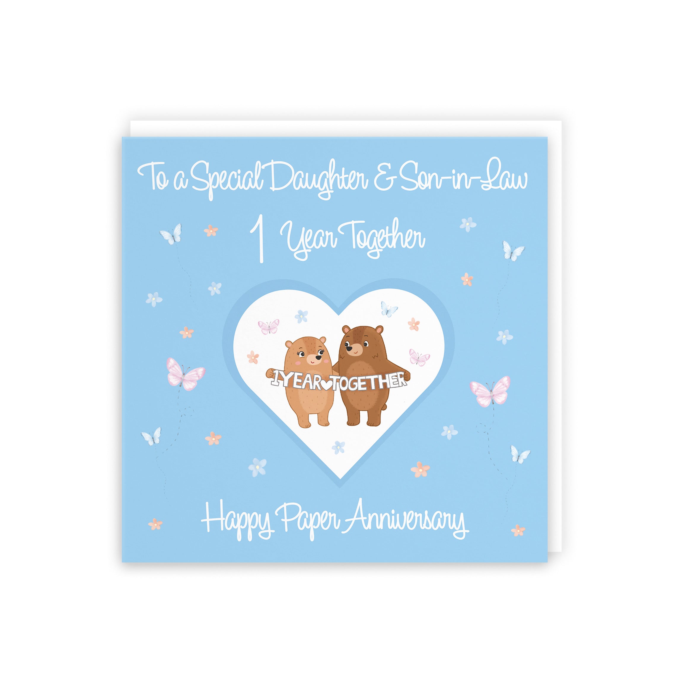 Large Daughter & Son-in-Law 1st Anniversary Card Romantic Meadows - Default Title (B0CXY41NP9)