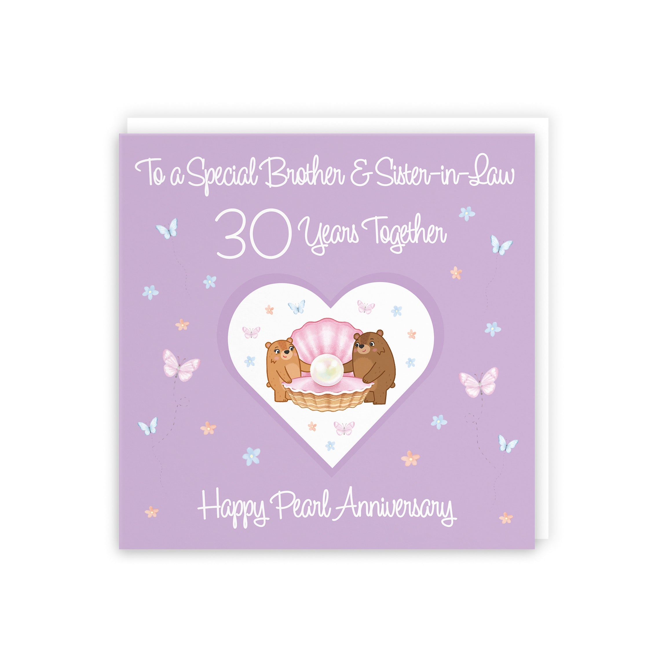 Large Brother & Sister-in-Law 30th Anniversary Card Romantic Meadows - Default Title (B0CXY4CDYM)