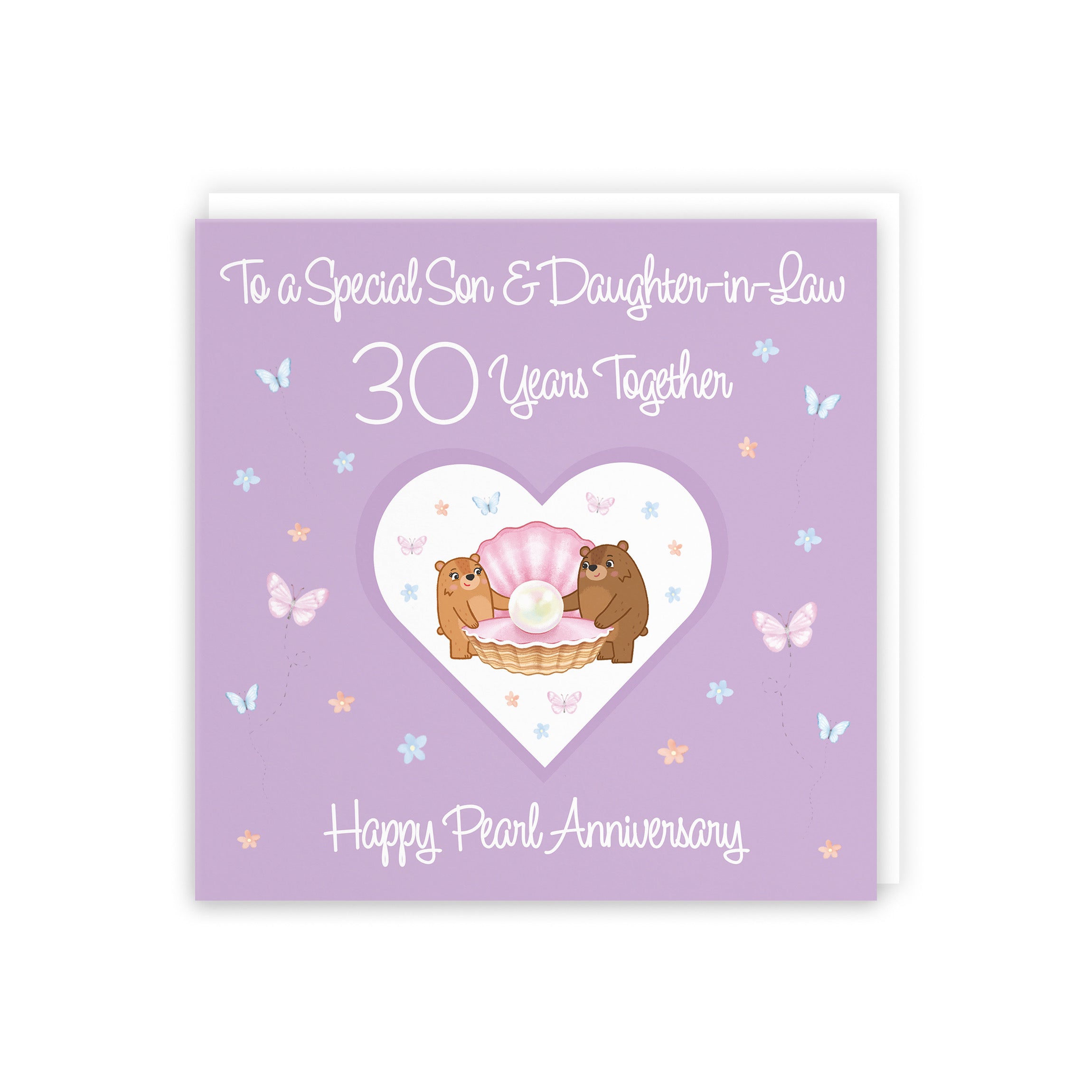 Large Son & Daughter-in-Law 30th Anniversary Card Romantic Meadows - Default Title (B0CXY4K7MD)