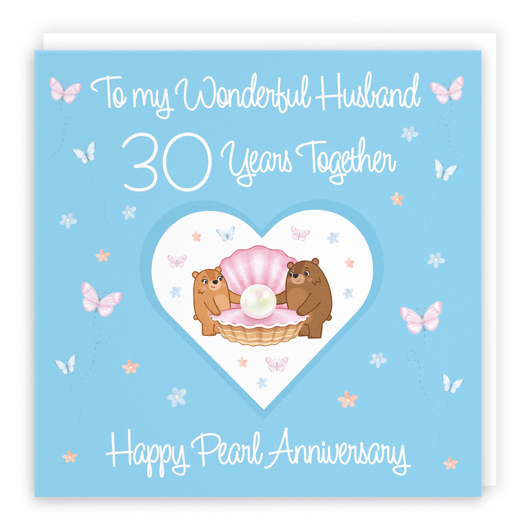 Large Husband 30th Anniversary Card Romantic Meadows - Default Title (B0CXY4S865)