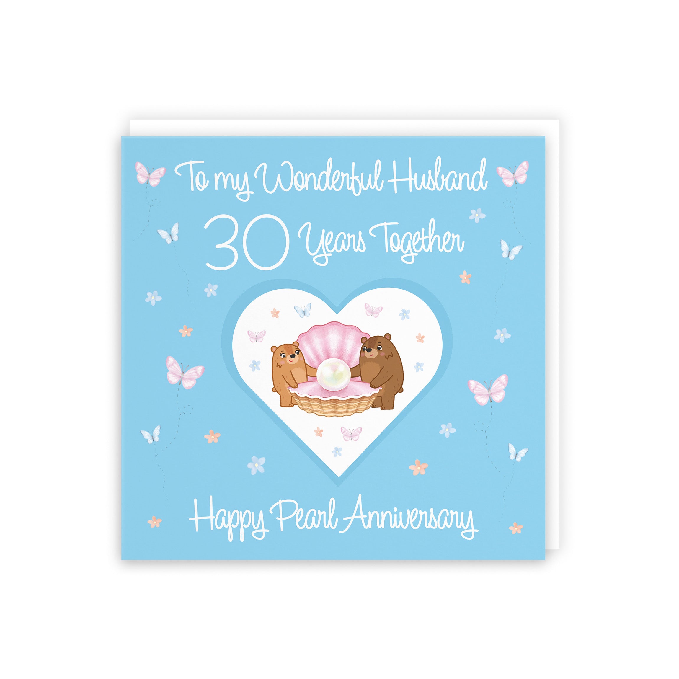 Large Husband 30th Anniversary Card Romantic Meadows - Default Title (B0CXY4S865)