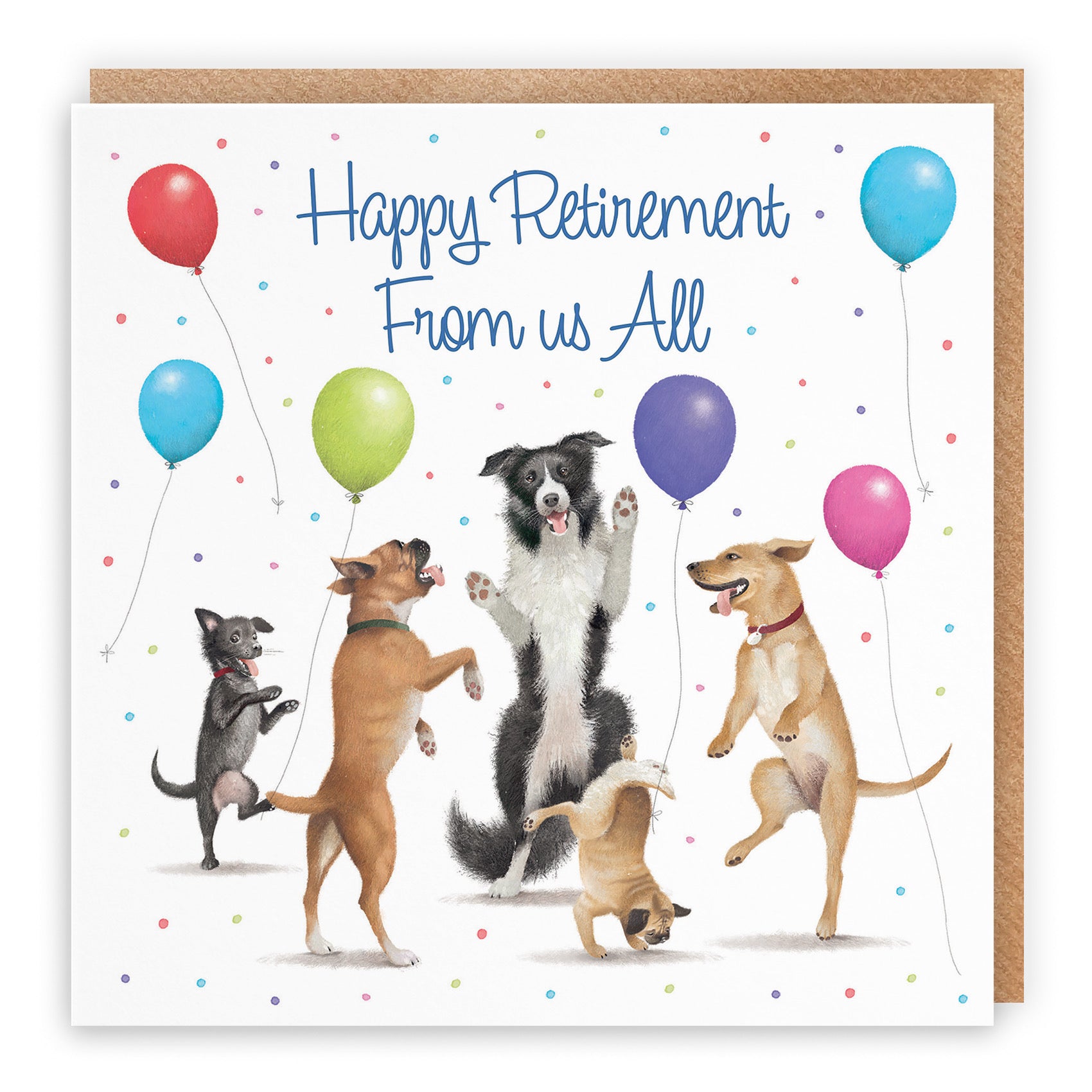 Large Luxury Retirement Card From Us All Dancing Dogs Milo's Gallery - Default Title (B0CXY53KZS)