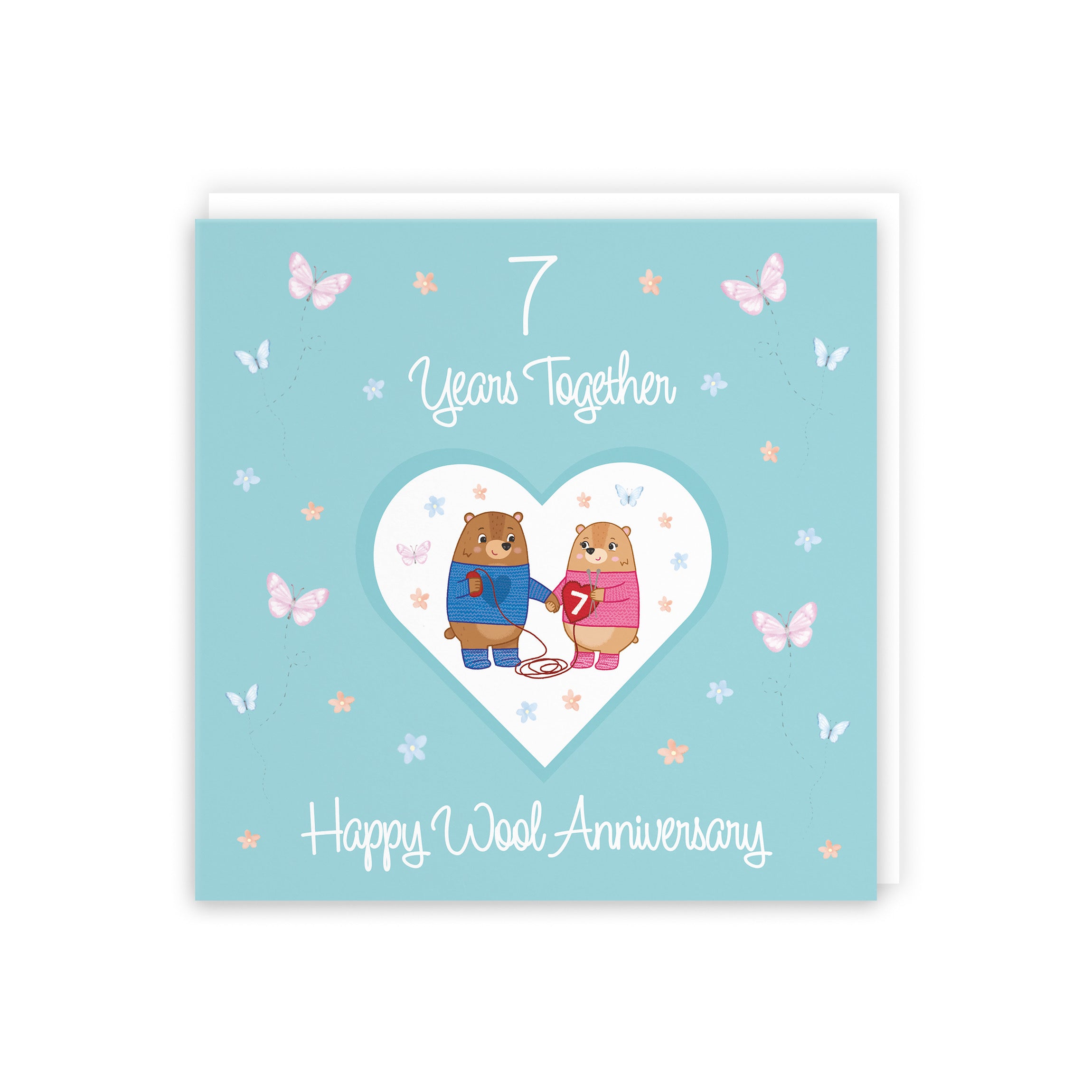 Large 7th Anniversary Card Romantic Meadows - Default Title (B0CXY5NVDV)