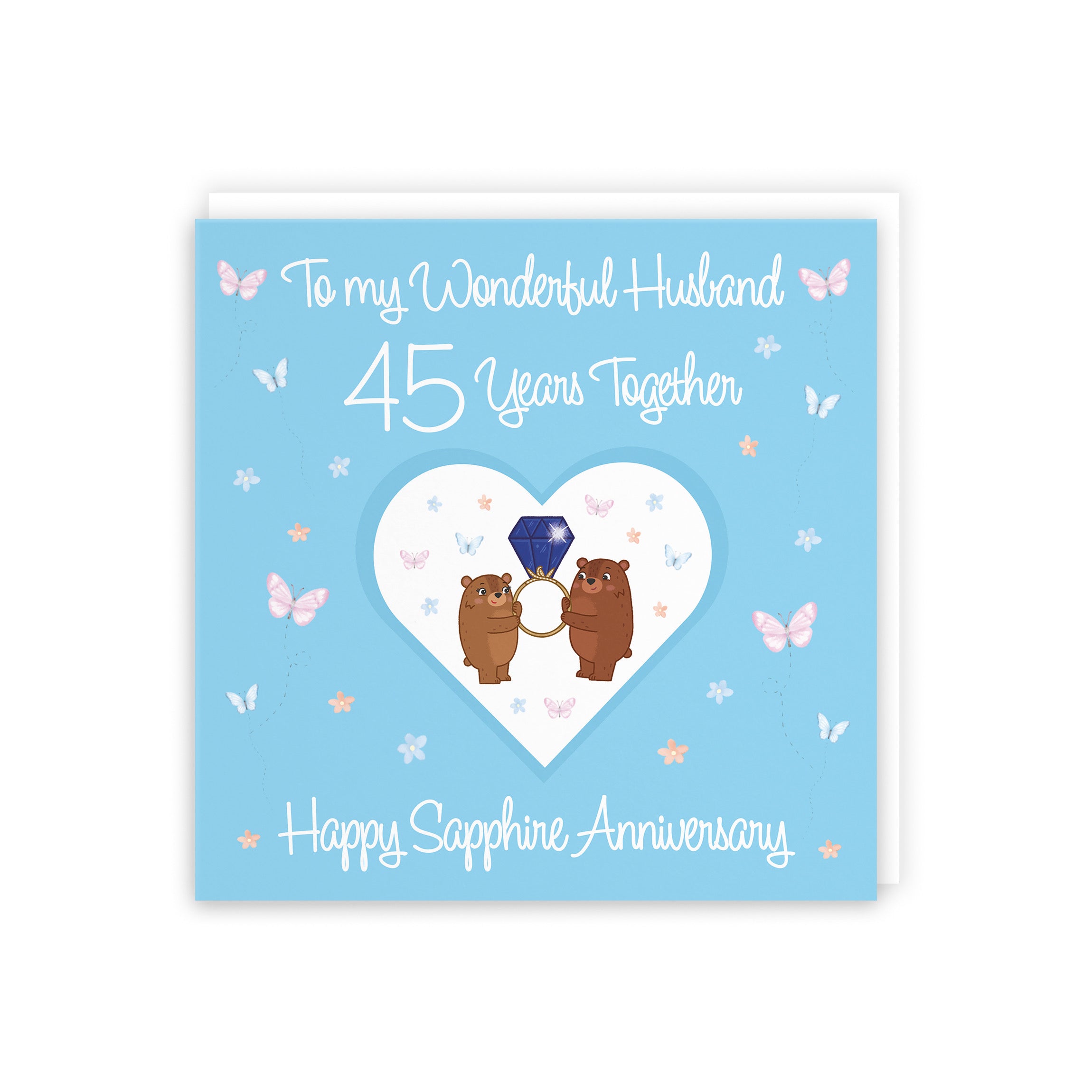 Large Husband 45th Anniversary Card Romantic Meadows - Default Title (B0CXY5QK1F)