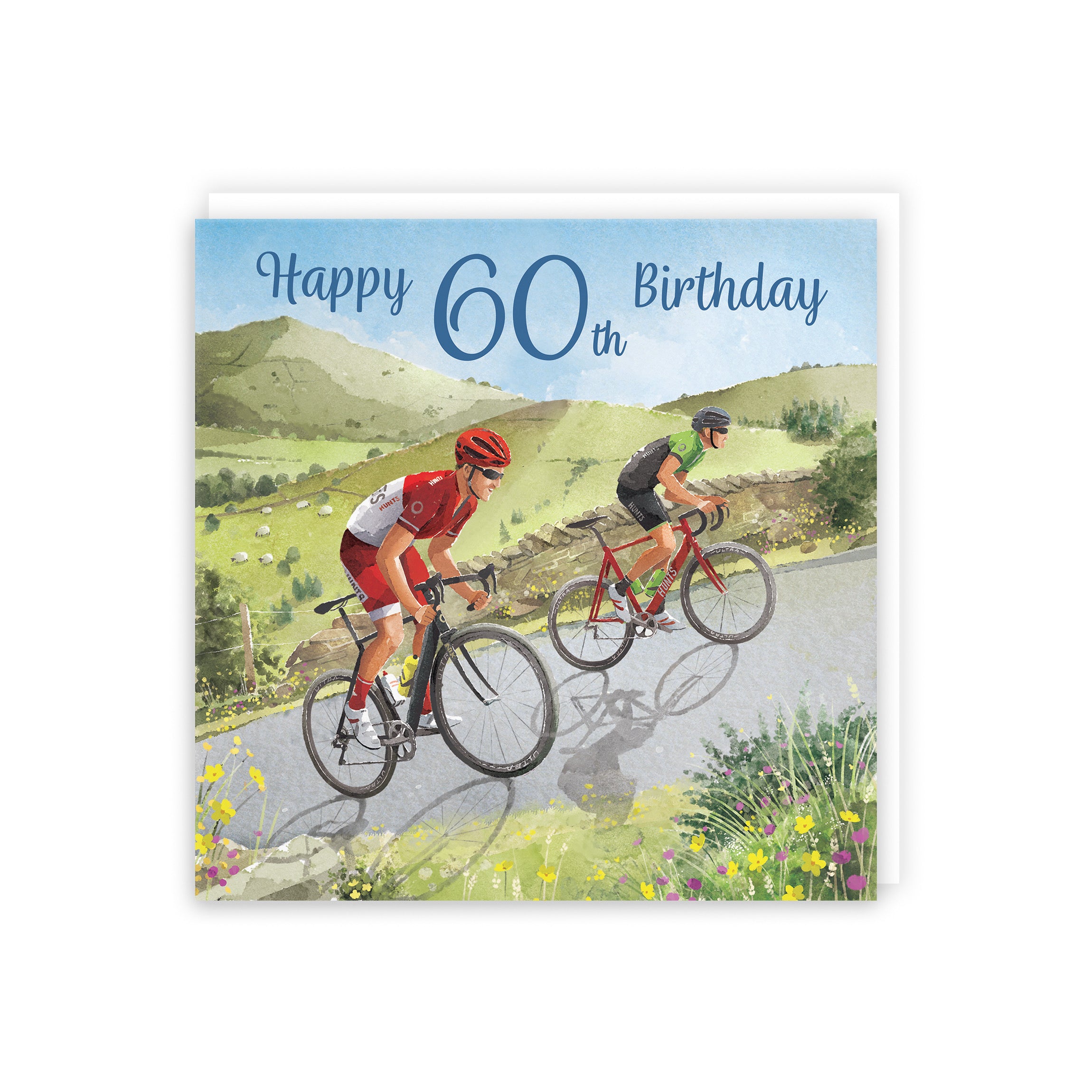 Large Road Cycling 60th Birthday Card Milo's Gallery - Default Title (B0CXY5RL4F)