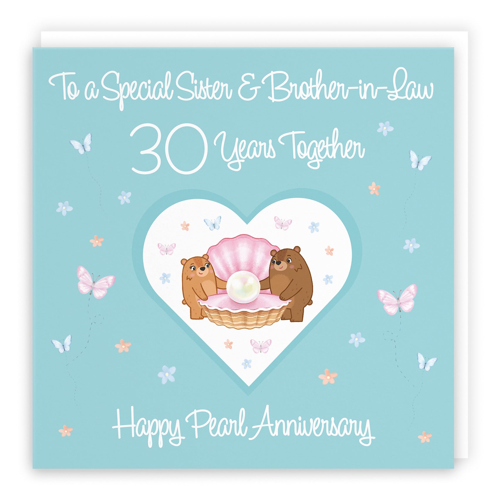 Large Sister & Brother-in-Law 30th Anniversary Card Romantic Meadows - Default Title (B0CXY5T19B)