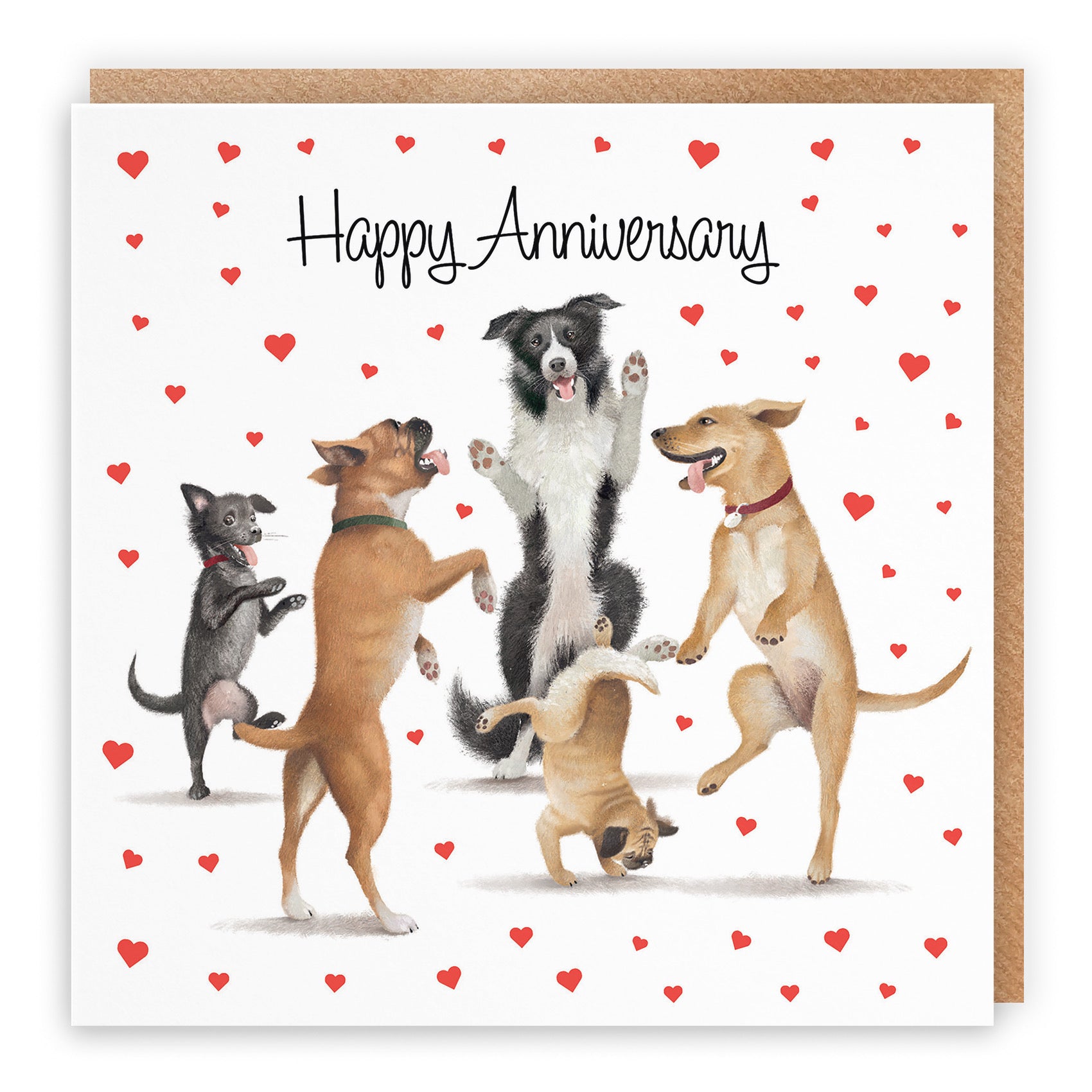 Large Luxury Anniversary Card Dancing Dogs Milo's Gallery - Default Title (B0CXY63TYL)