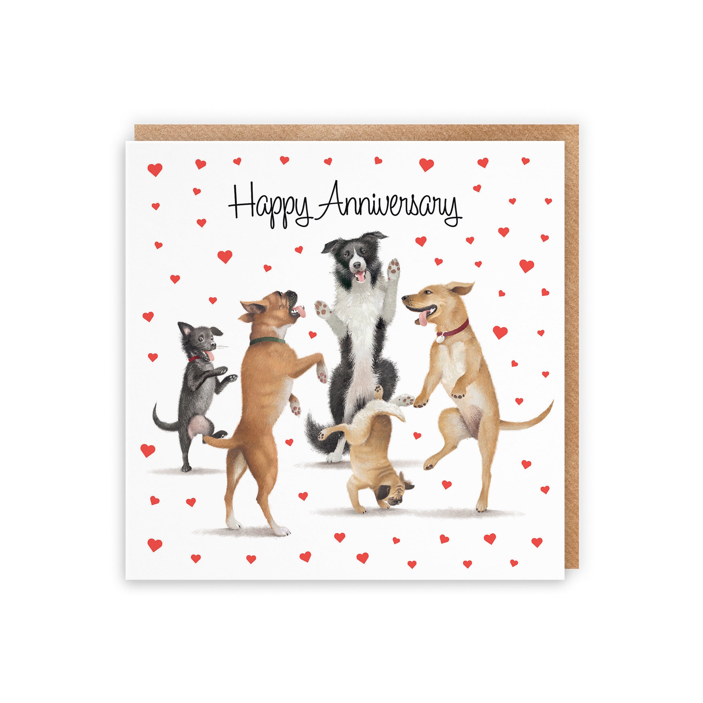 Large Luxury Anniversary Card Dancing Dogs Milo's Gallery - Default Title (B0CXY63TYL)