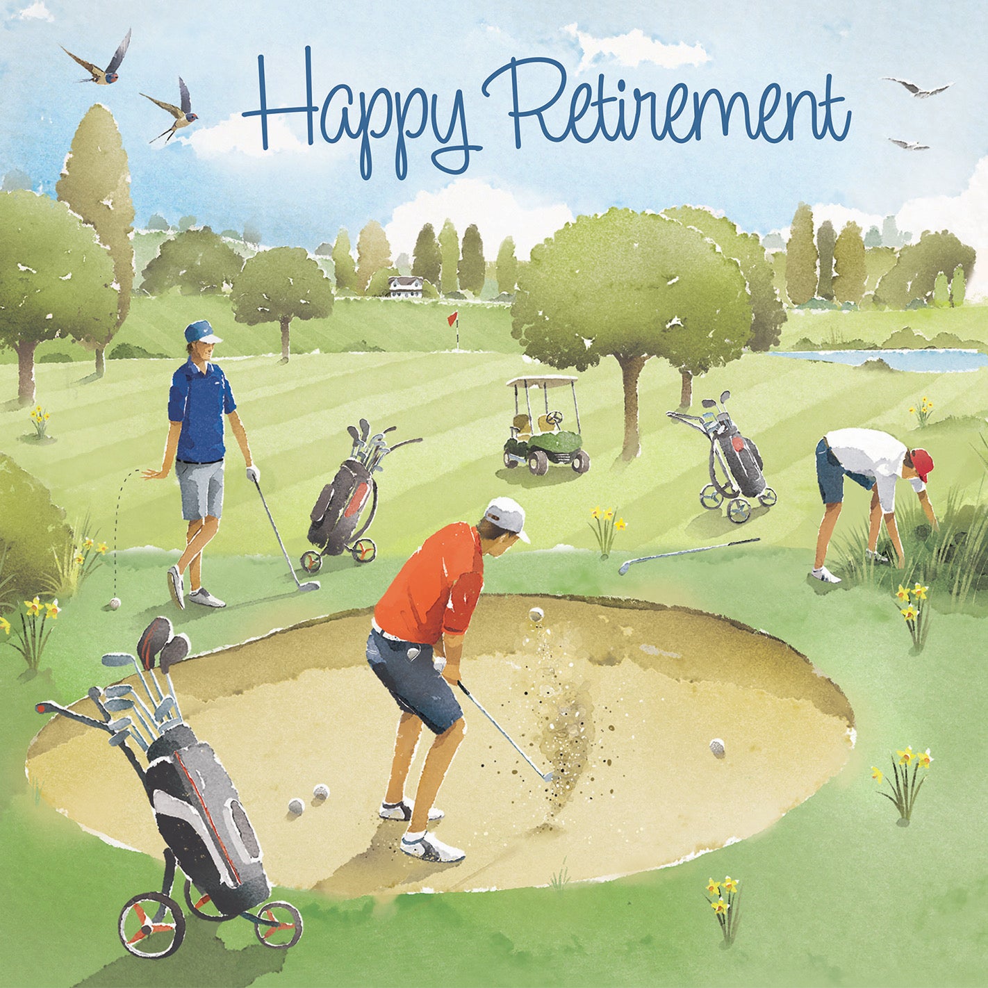 Large Golfing Retirement Card Milo's Gallery - Default Title (B0CXY6HKJG)