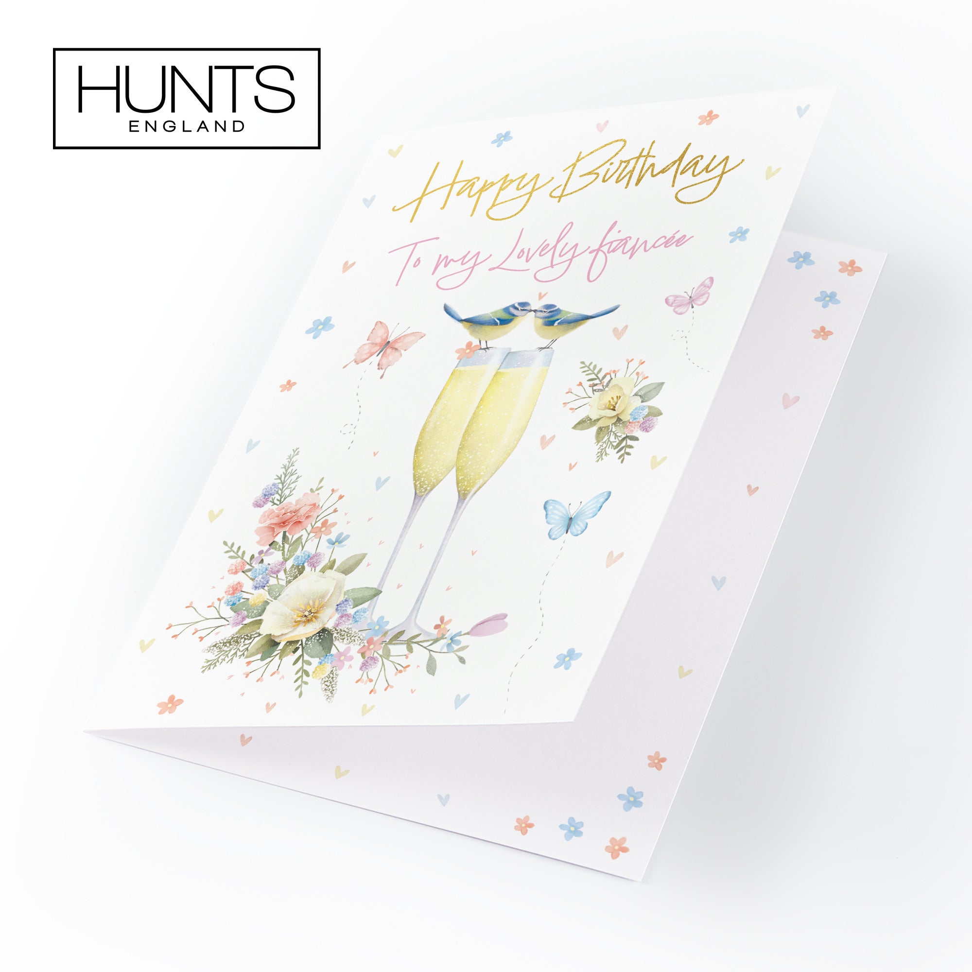 Fiancée Champagne Flutes Gold Foil Birthday Card Milo's Gallery - Default Title (B0CZ4B2DC5)