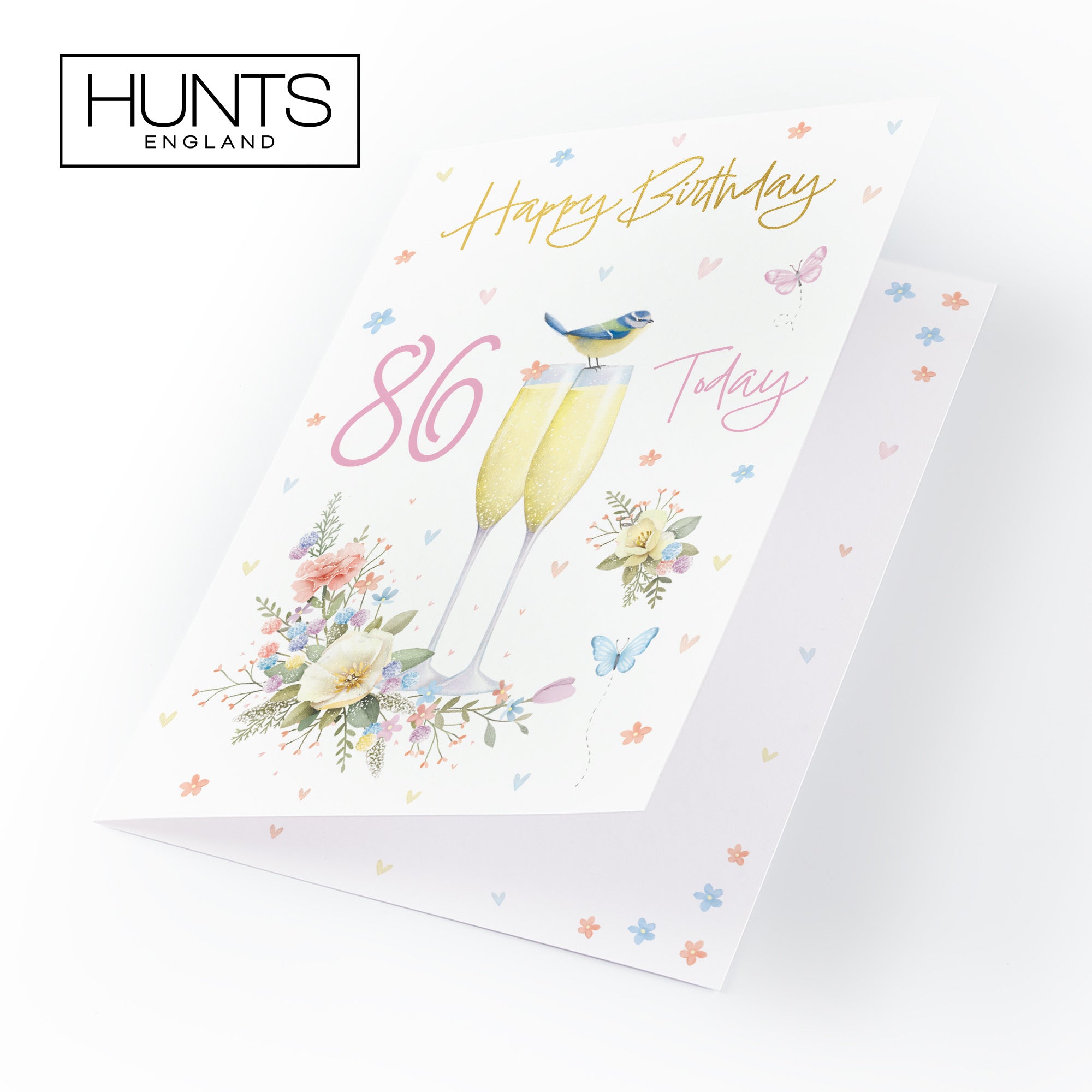 86th Champagne Flutes Gold Foil Birthday Card Milo's Gallery - Default Title (B0CZ4B97V2)