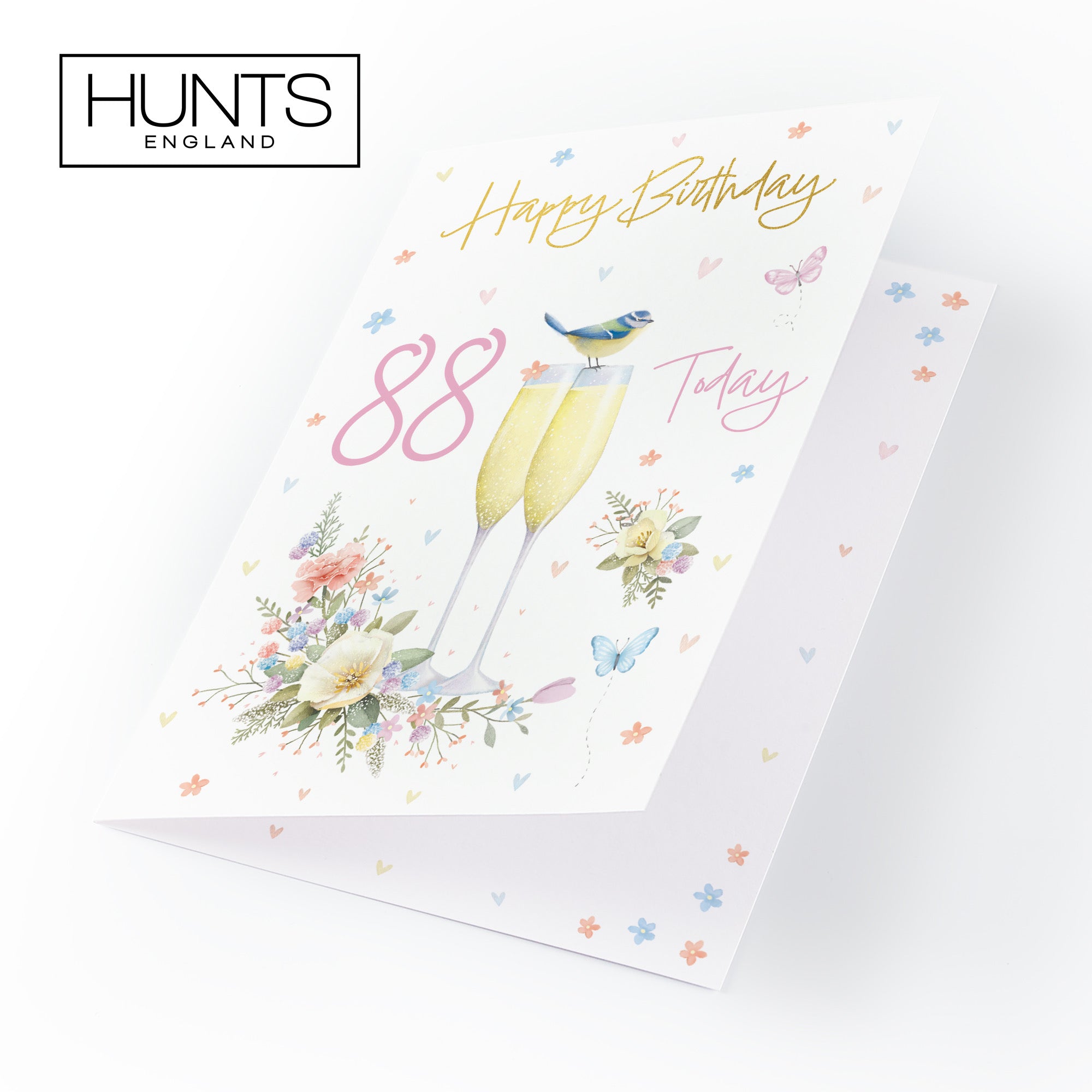 88th Champagne Flutes Gold Foil Birthday Card Milo's Gallery - Default Title (B0CZ4BFLZW)