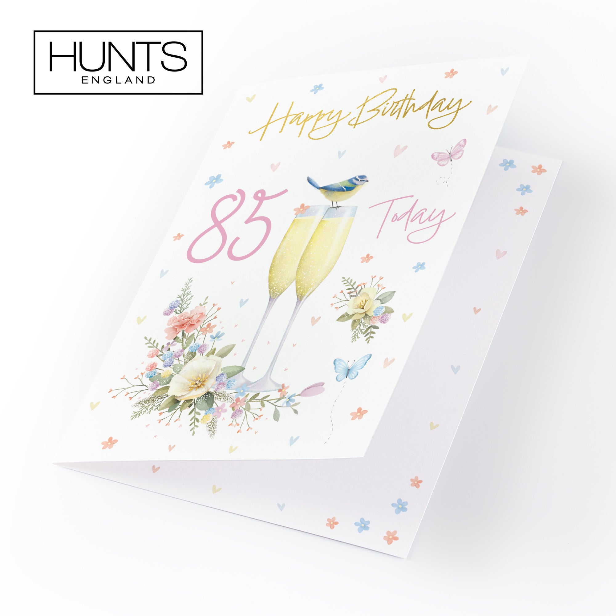 85th Champagne Flutes Gold Foil Birthday Card Milo's Gallery - Default Title (B0CZ4CDLK9)