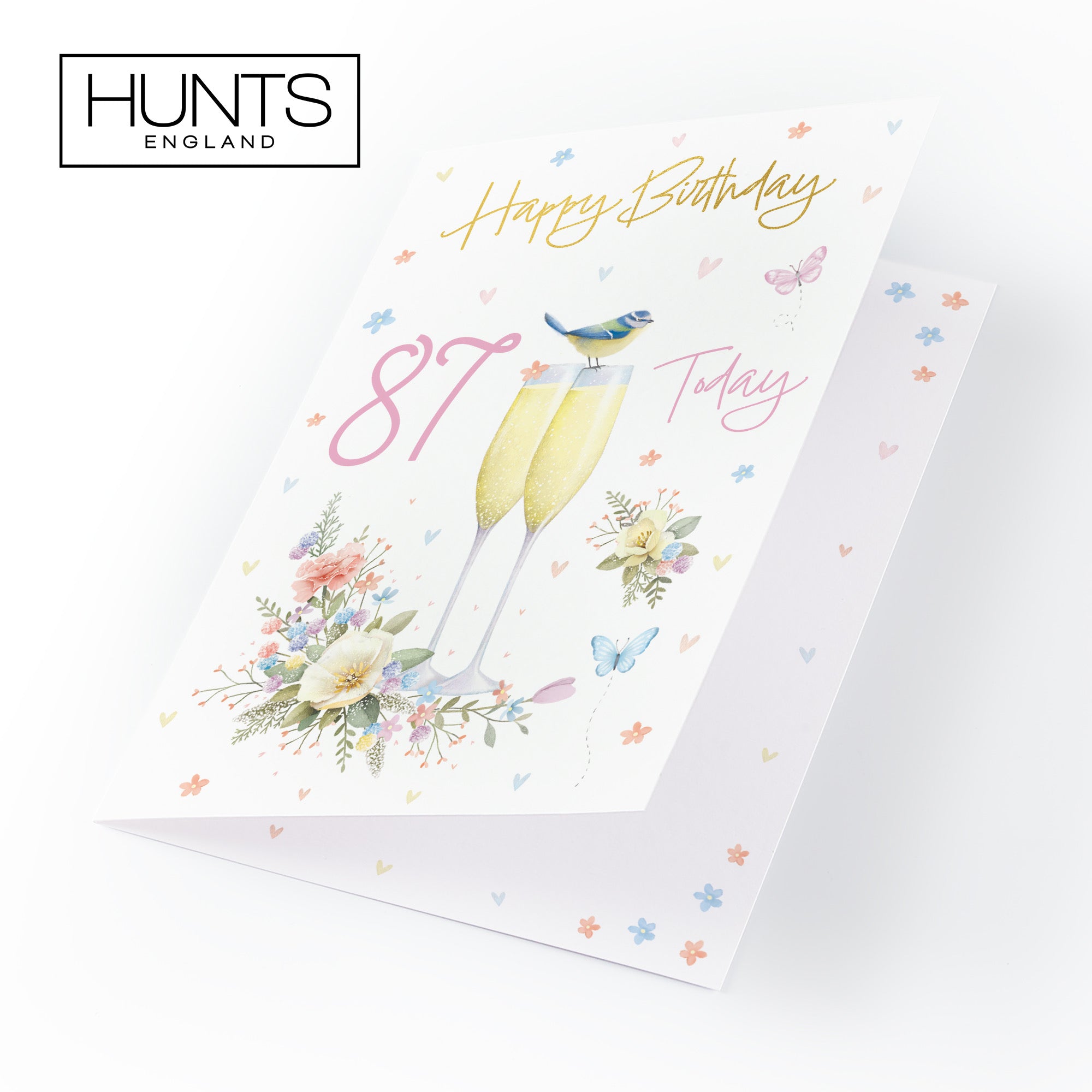 87th Champagne Flutes Gold Foil Birthday Card Milo's Gallery - Default Title (B0CZ4CGDMN)