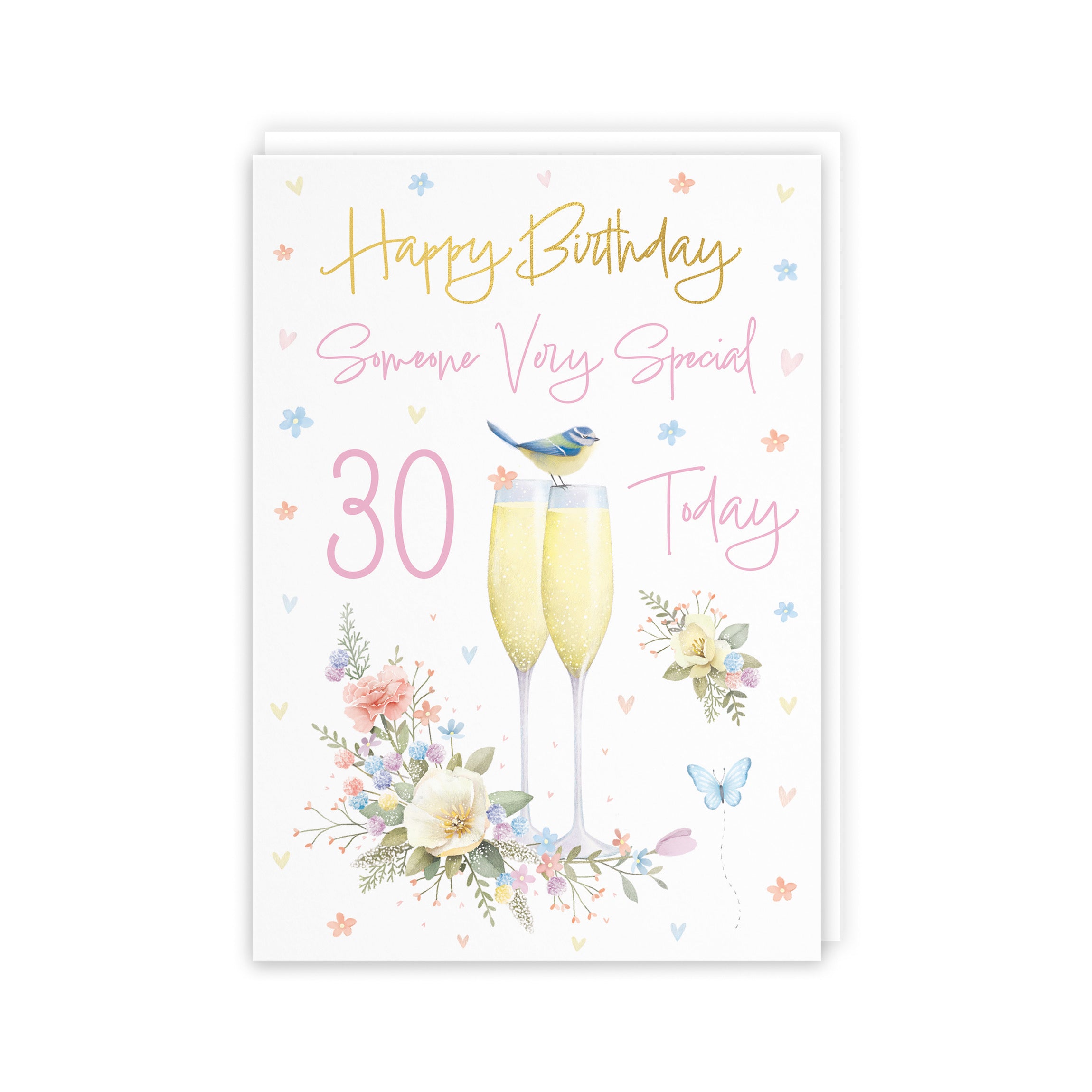 30th Someone Special Champagne Flutes Gold Foil Birthday Card Milo's Gallery - Default Title (B0CZ4CP67V)