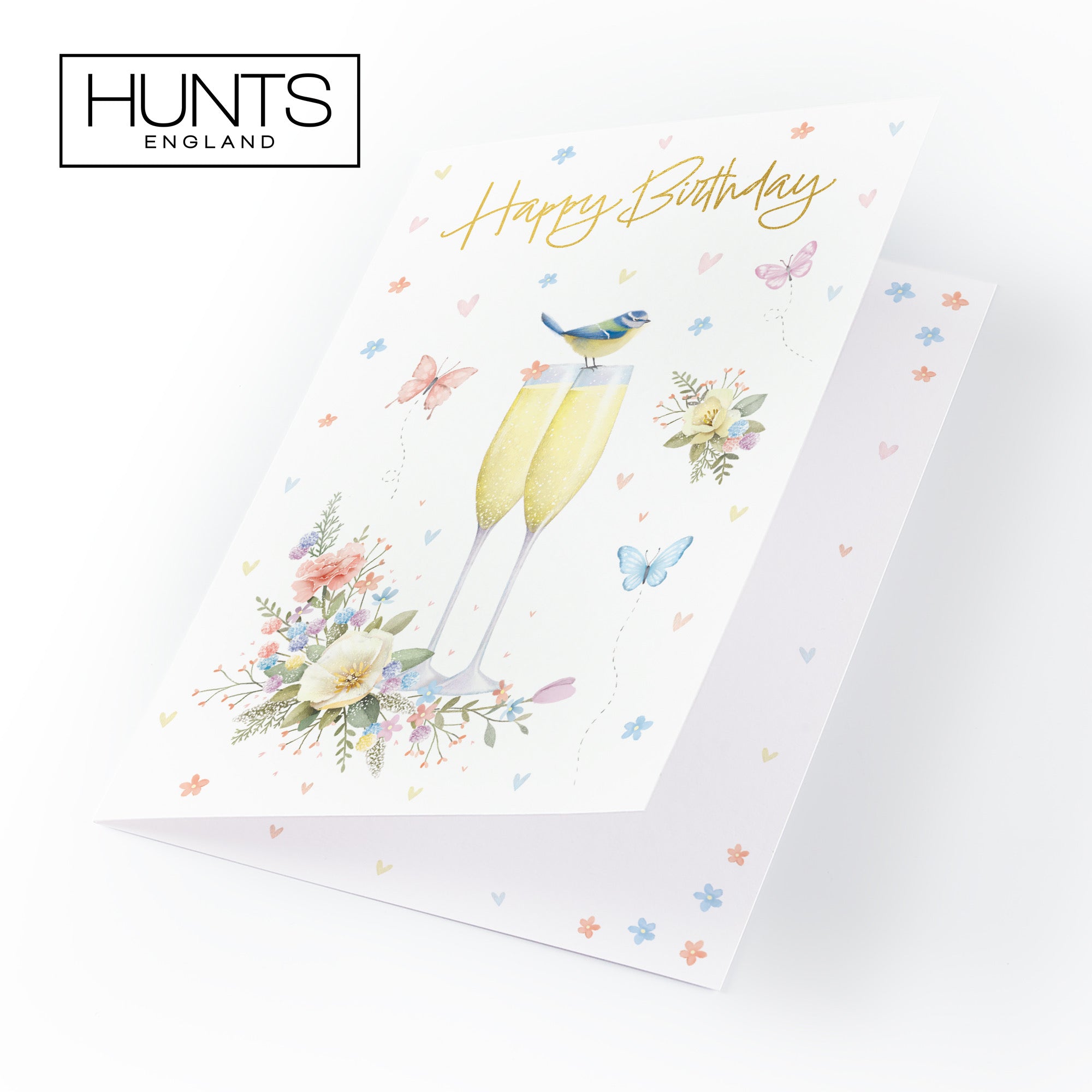 Champagne Flutes Gold Foil Birthday Card Milo's Gallery - Default Title (B0CZ4CZ1FR)