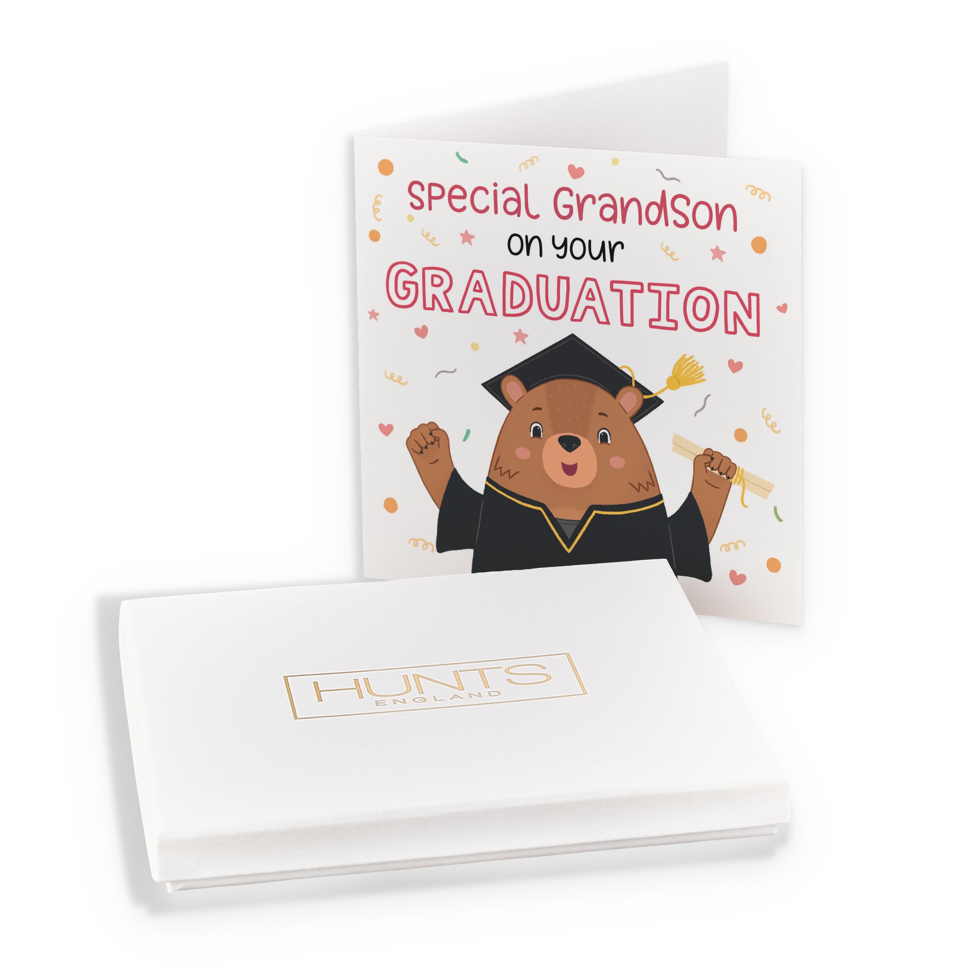 Boxed Grandson Graduation Bears Card - Default Title (B0D4ZKY35G)