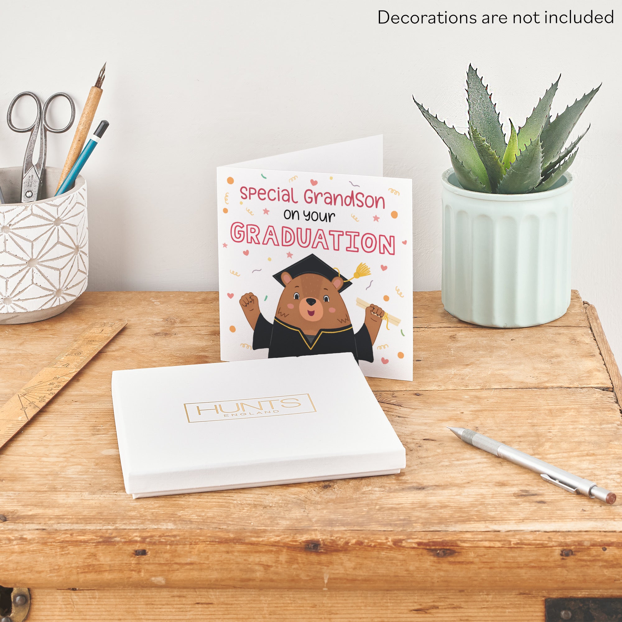 Boxed Grandson Graduation Bears Card - Default Title (B0D4ZKY35G)