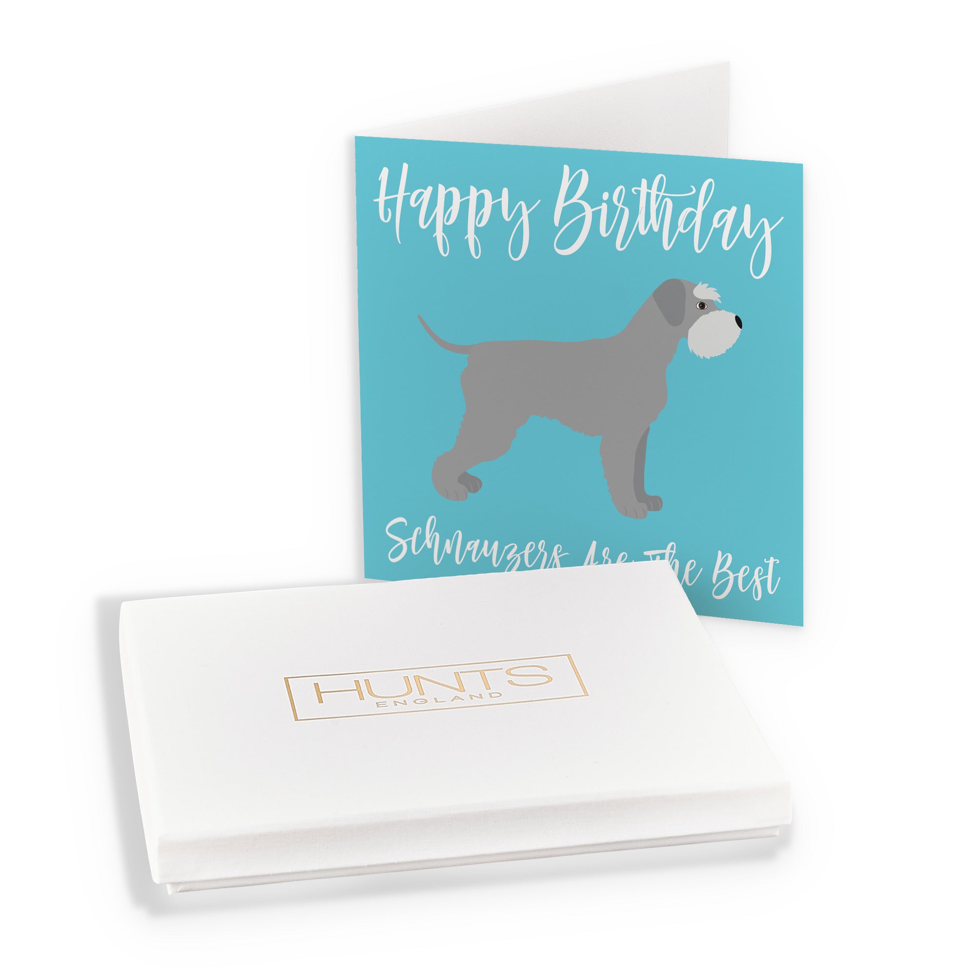 Boxed Schnauzer Dog Birthday Card Iconic - Default Title (B0D4ZL46RV)