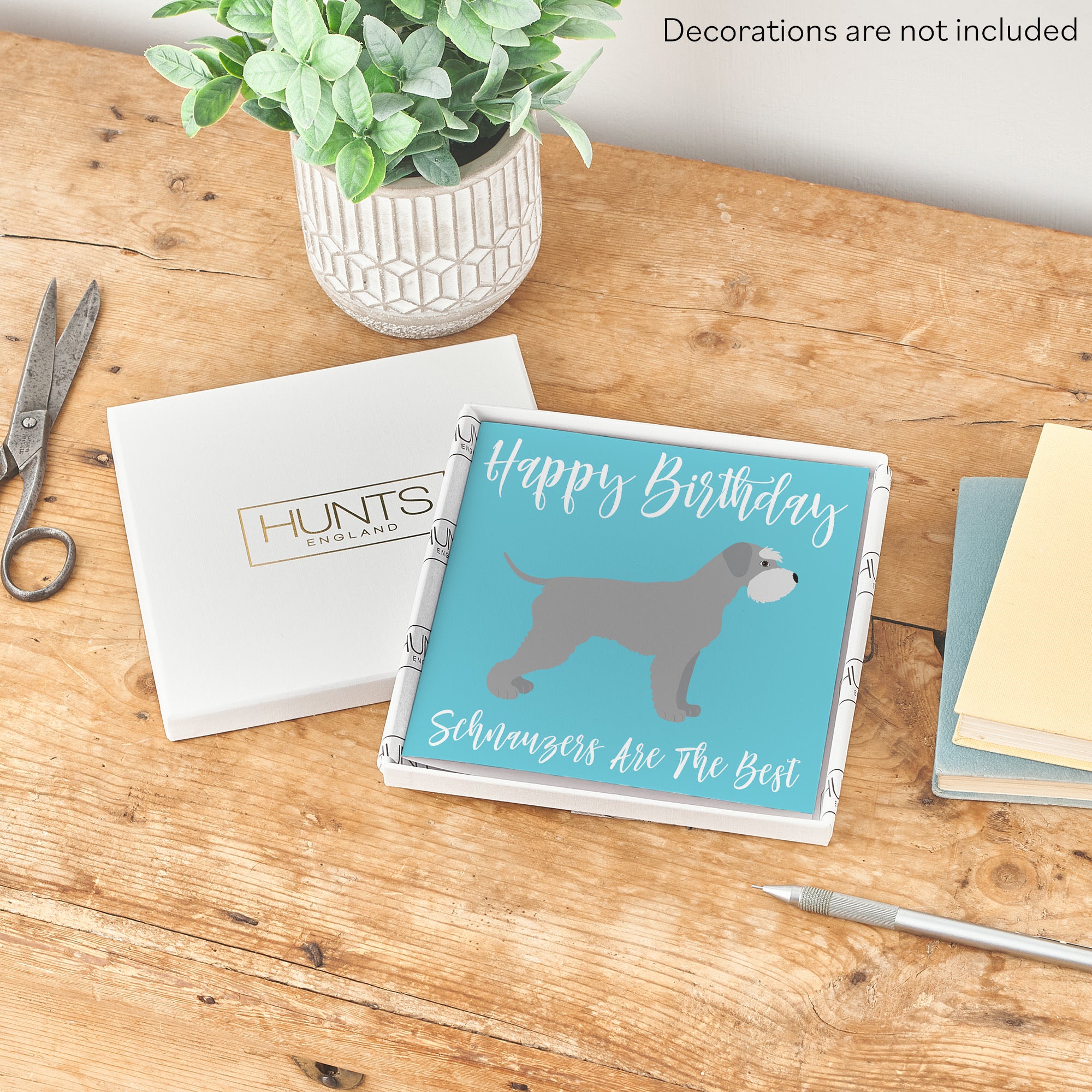 Boxed Schnauzer Dog Birthday Card Iconic - Default Title (B0D4ZL46RV)