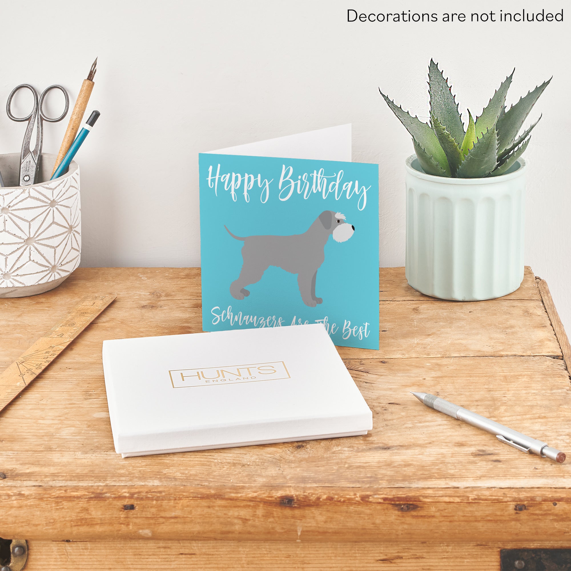 Boxed Schnauzer Dog Birthday Card Iconic - Default Title (B0D4ZL46RV)