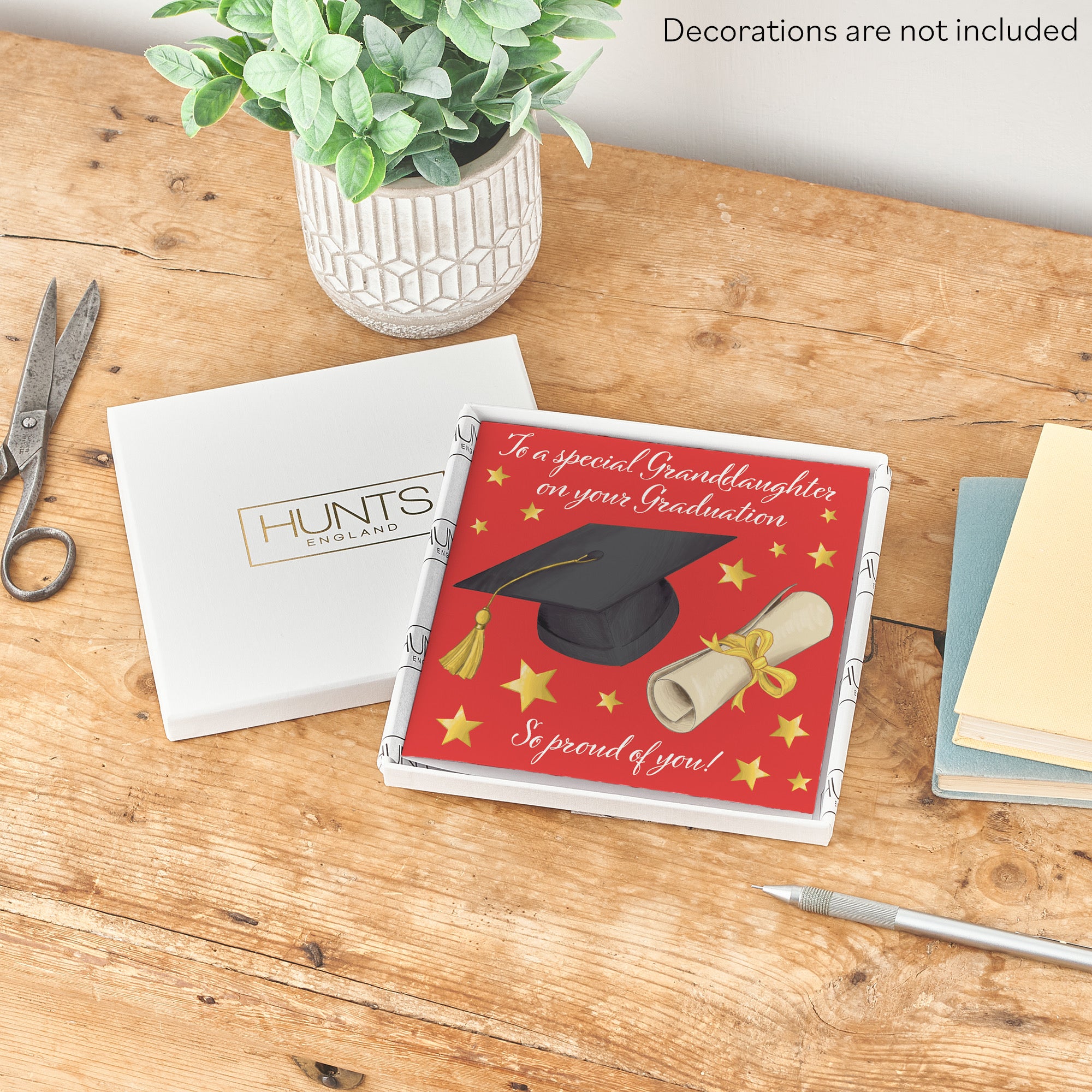 Boxed Granddaughter Graduation Congratulations Card Stars - Default Title (B0D4ZLF1WK)