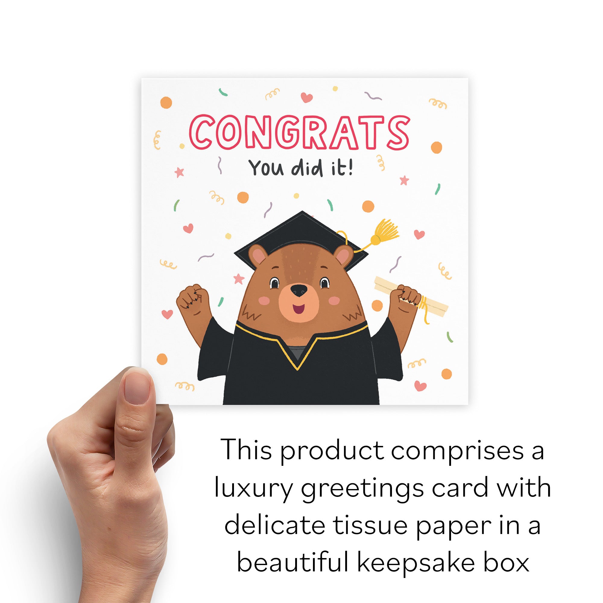 Boxed Graduation Bears Card - Default Title (B0D4ZLFQZ2)