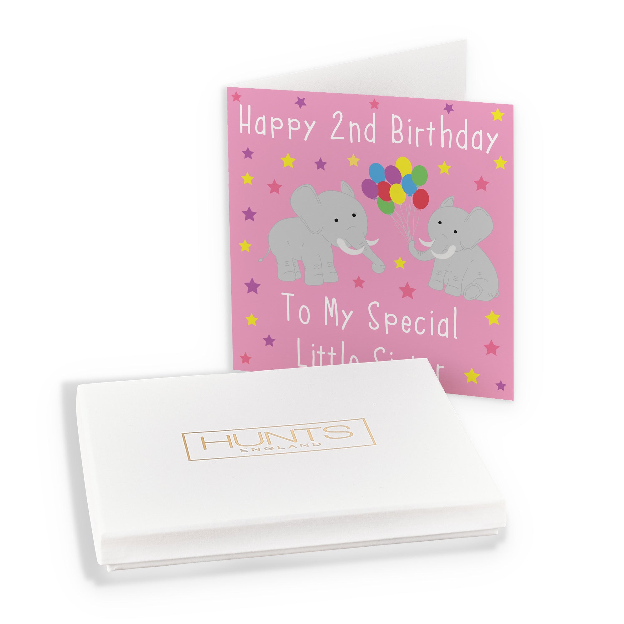 Boxed 2nd Sister Birthday Card Elephants Iconic - Default Title (B0D4ZLJB33)