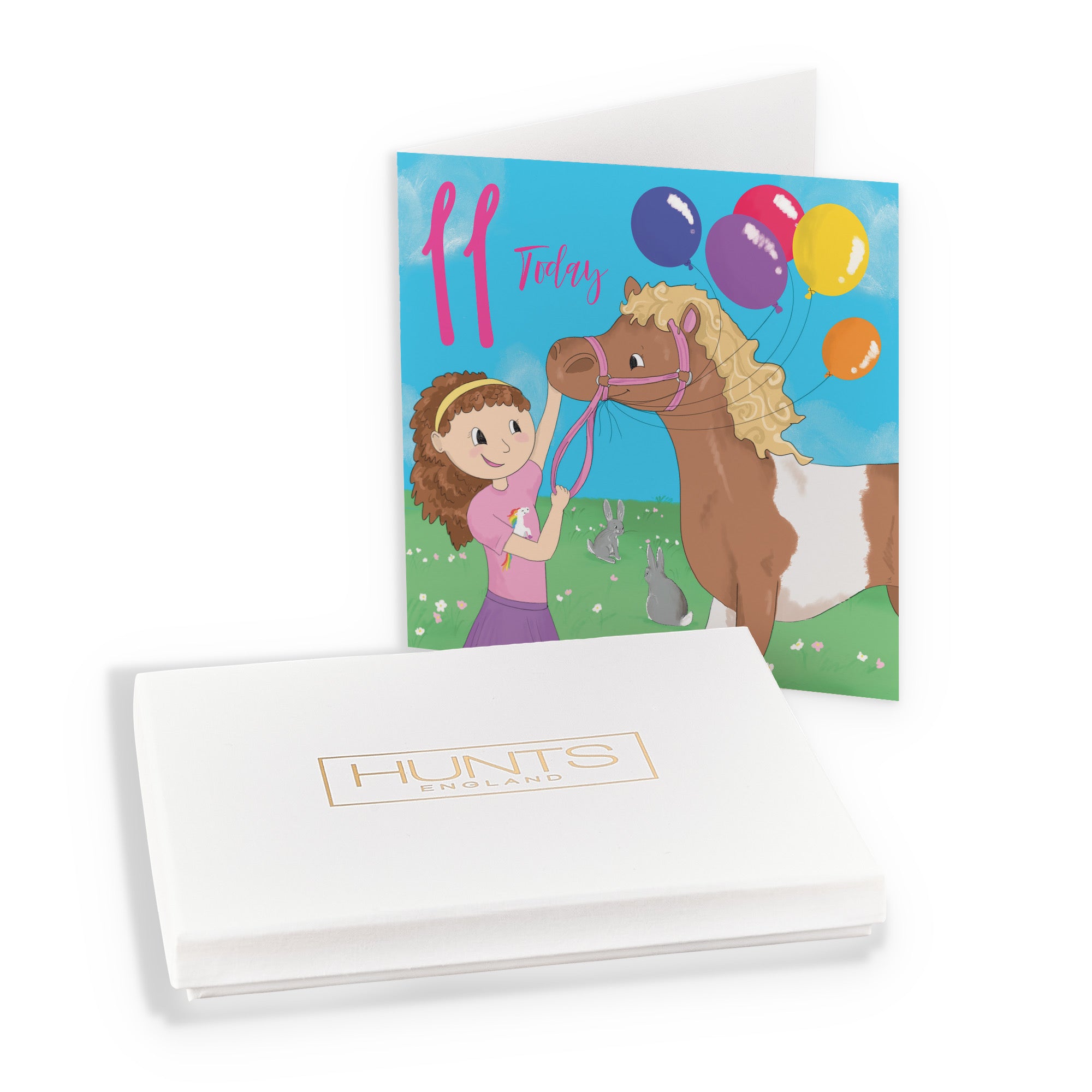 Boxed 11th Birthday Card Girls Pony Happy Times - Default Title (B0D4ZLLQ5X)