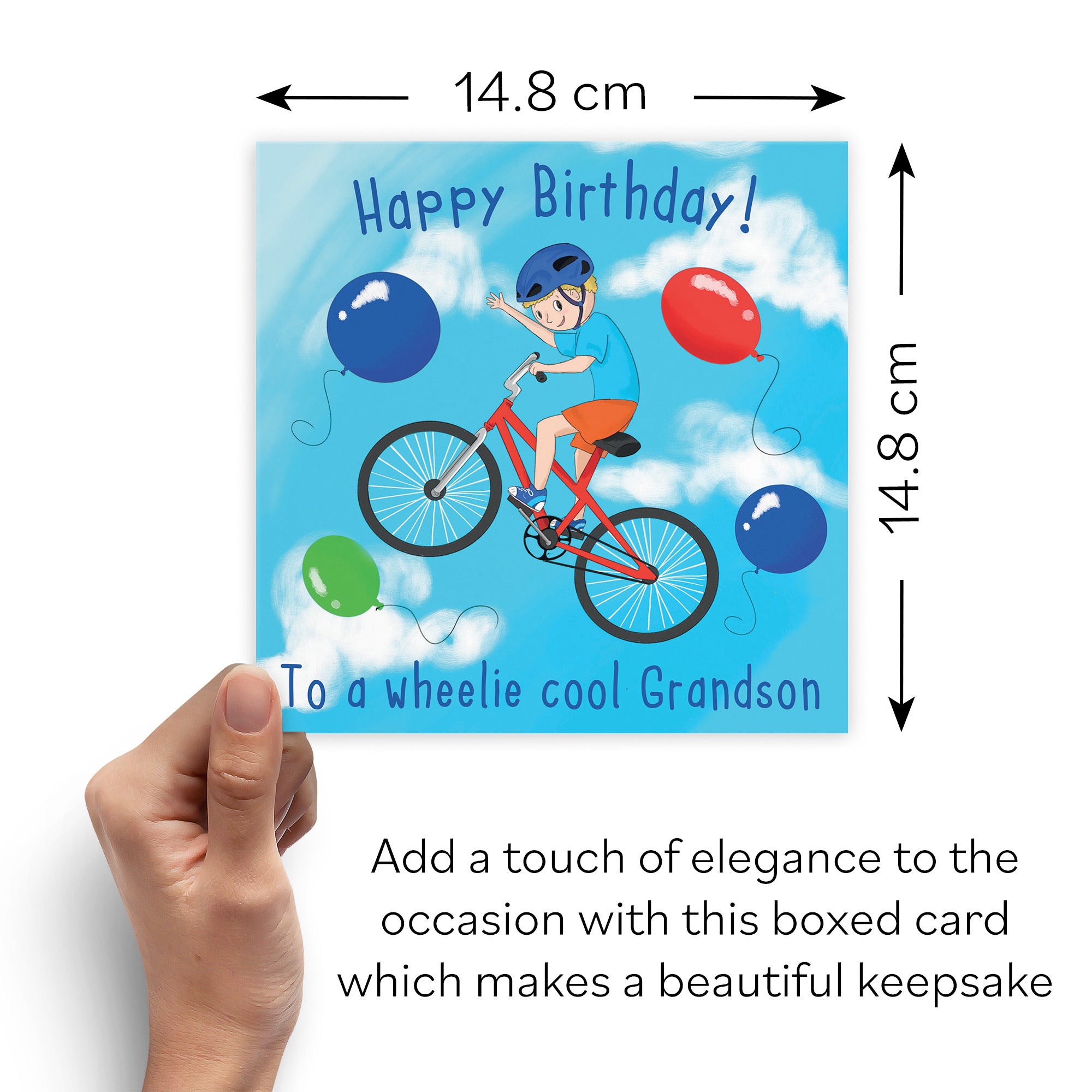 Boxed Grandson BMX Bike Birthday Card Adventurers - Default Title (B0D4ZLMJW1)