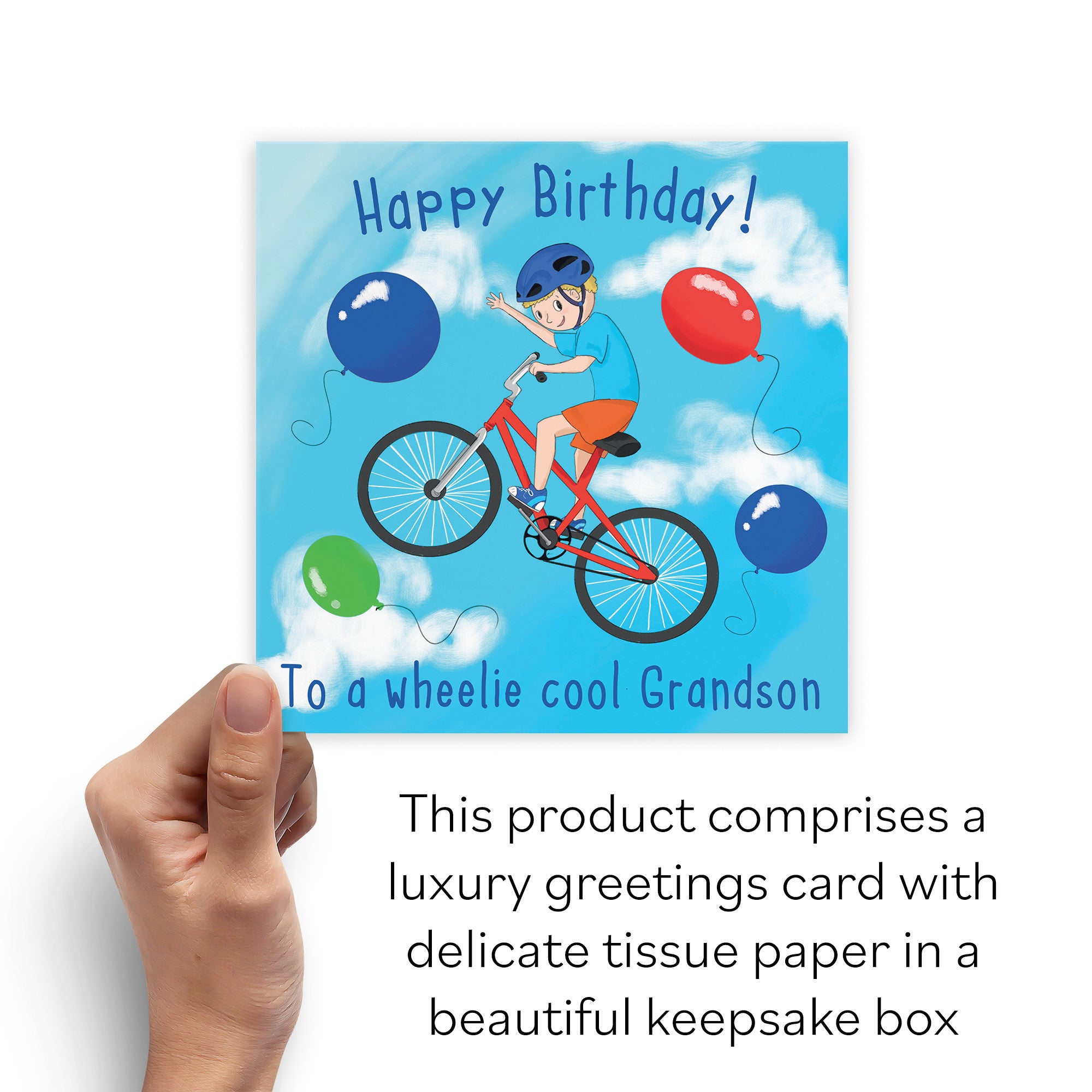 Boxed Grandson BMX Bike Birthday Card Adventurers - Default Title (B0D4ZLMJW1)