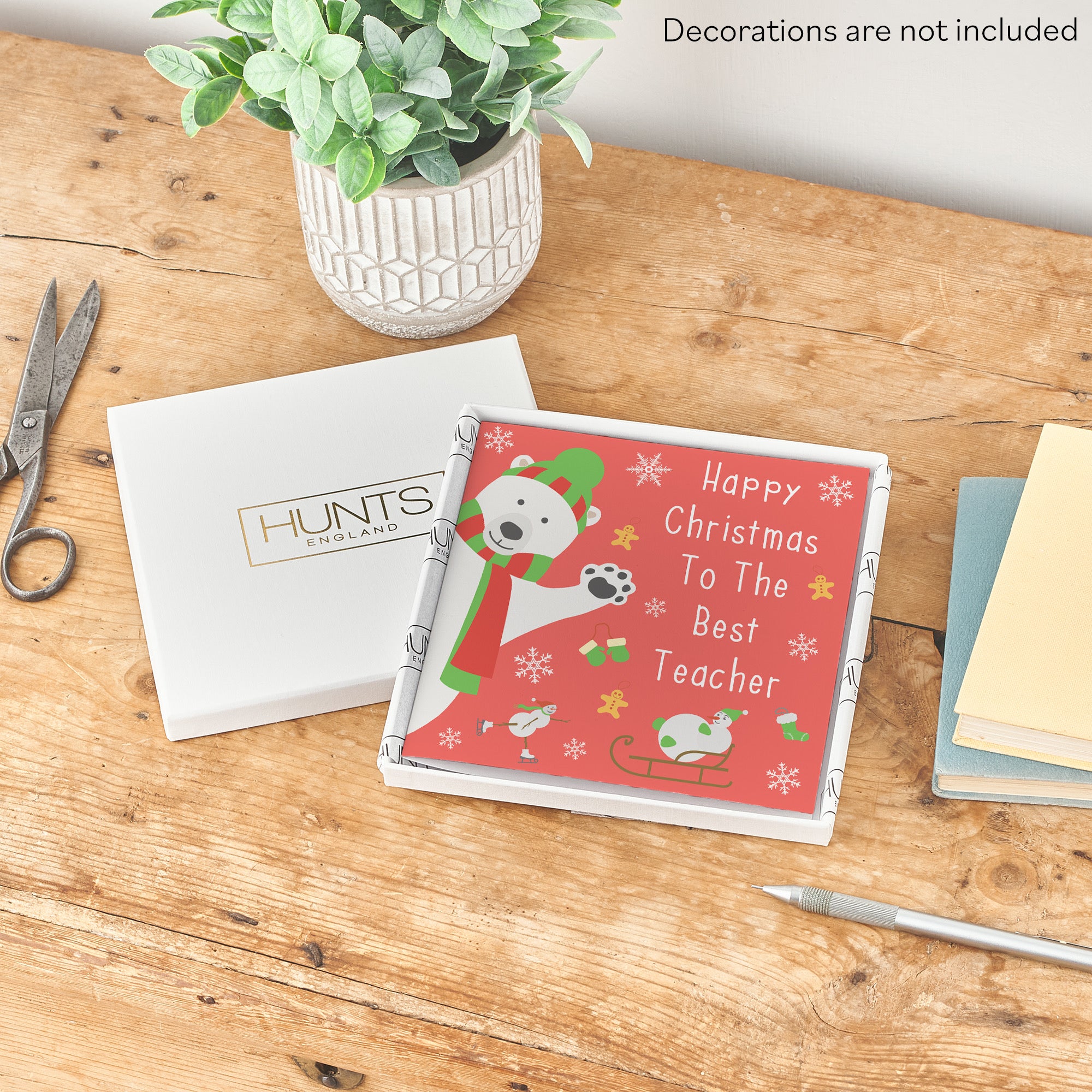 Boxed Teacher Christmas Card Iconic - Default Title (B0D4ZLY9CF)