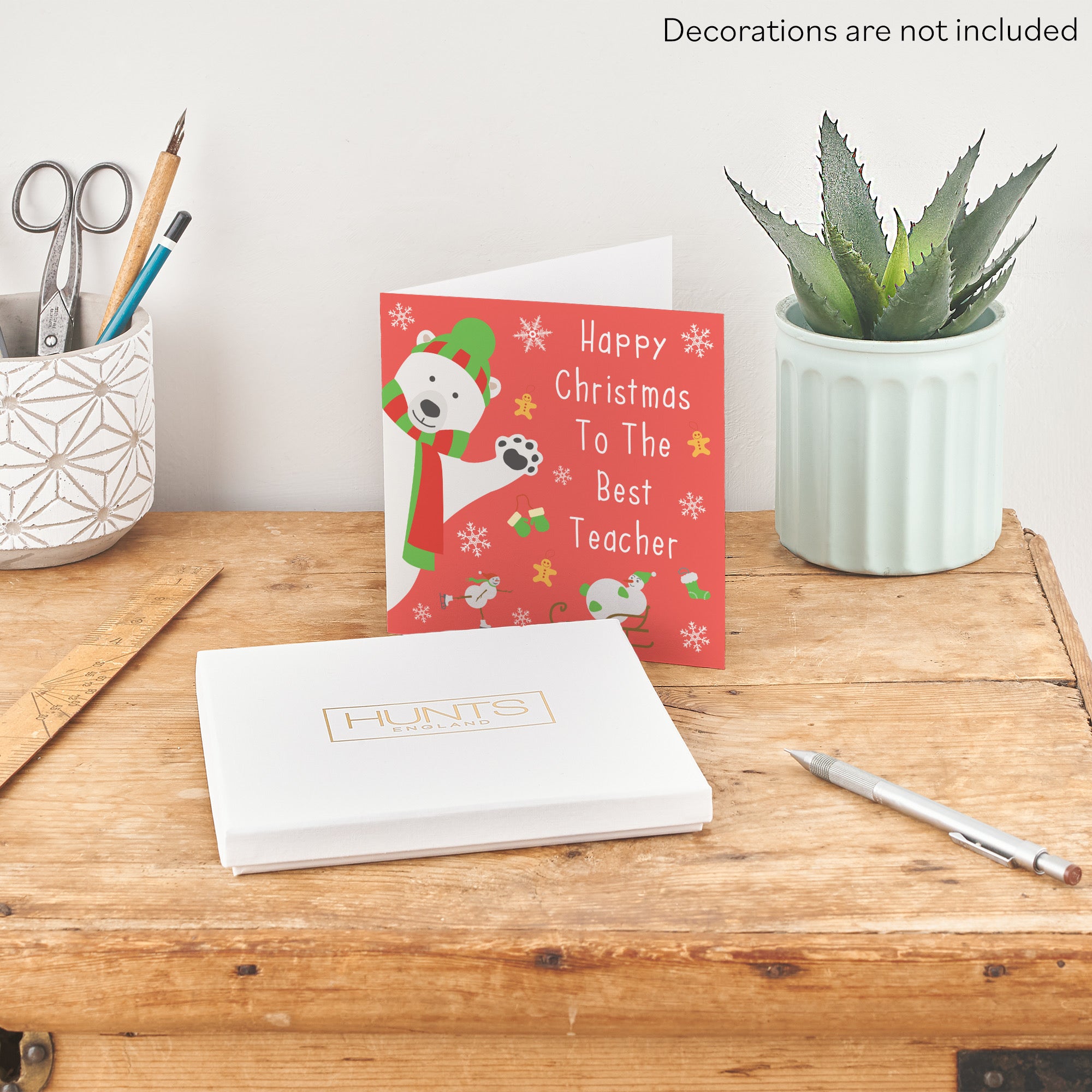 Boxed Teacher Christmas Card Iconic - Default Title (B0D4ZLY9CF)