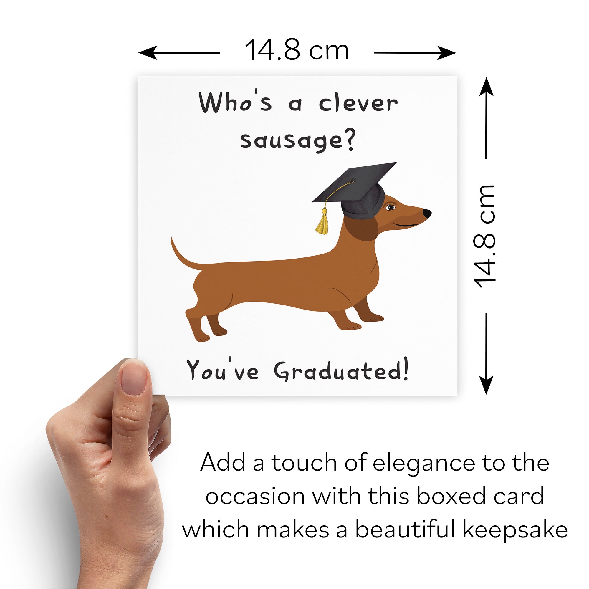 Boxed Clever Sausage Graduation Card Iconic - Default Title (B0D4ZM5R7S)