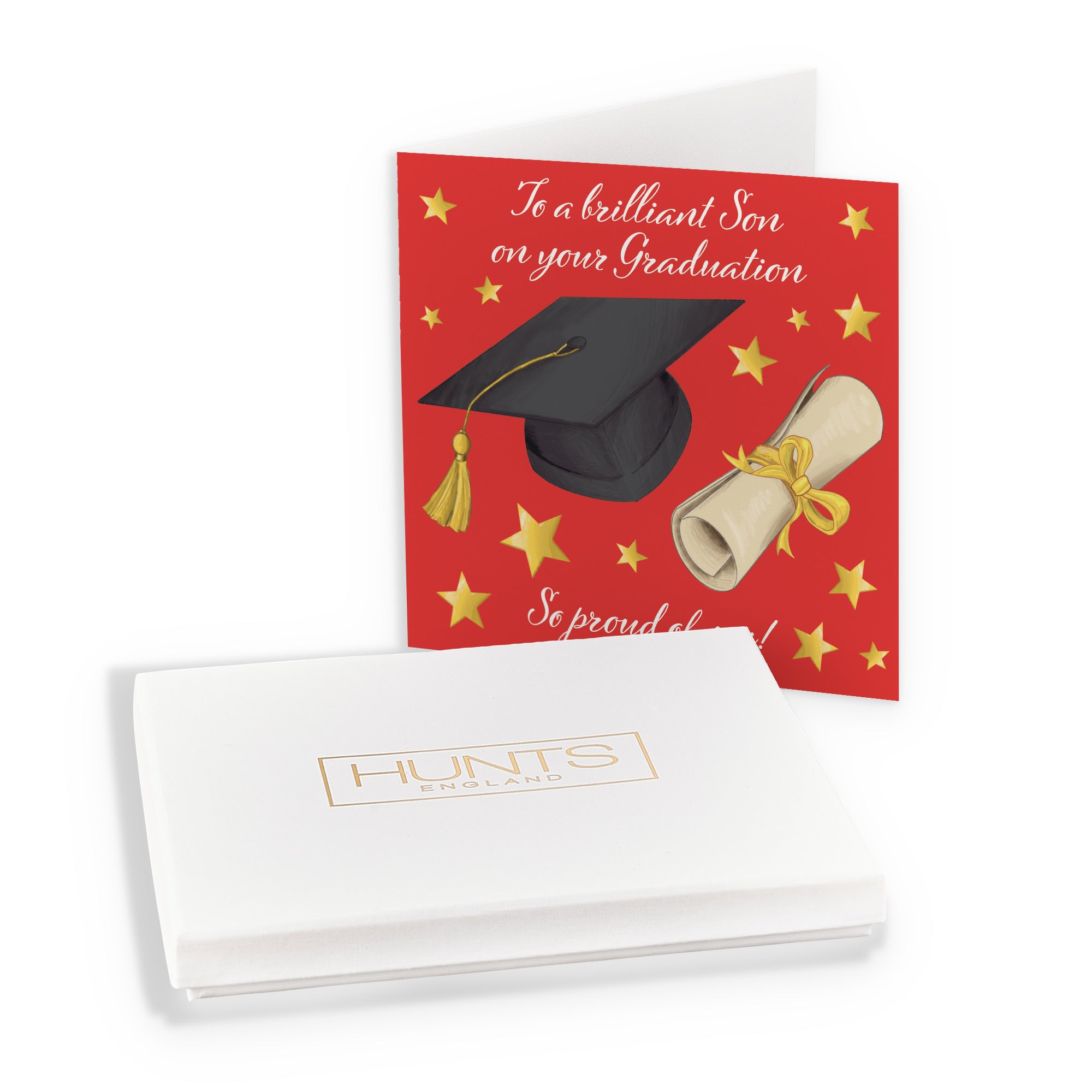 Boxed Son Graduation Congratulations Card Stars - Default Title (B0D4ZM5ZRL)