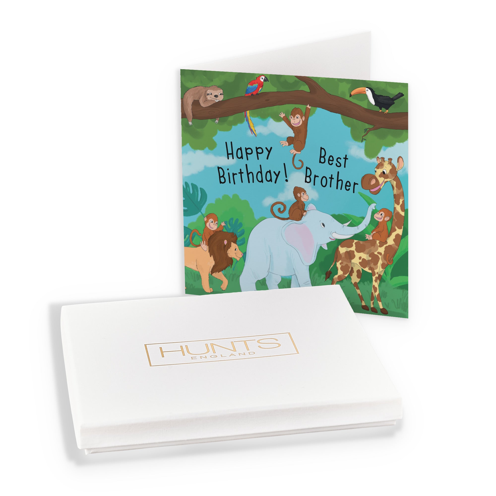 Boxed Brother Day In Jungle Birthday Card - Default Title (B0D4ZM6CYX)