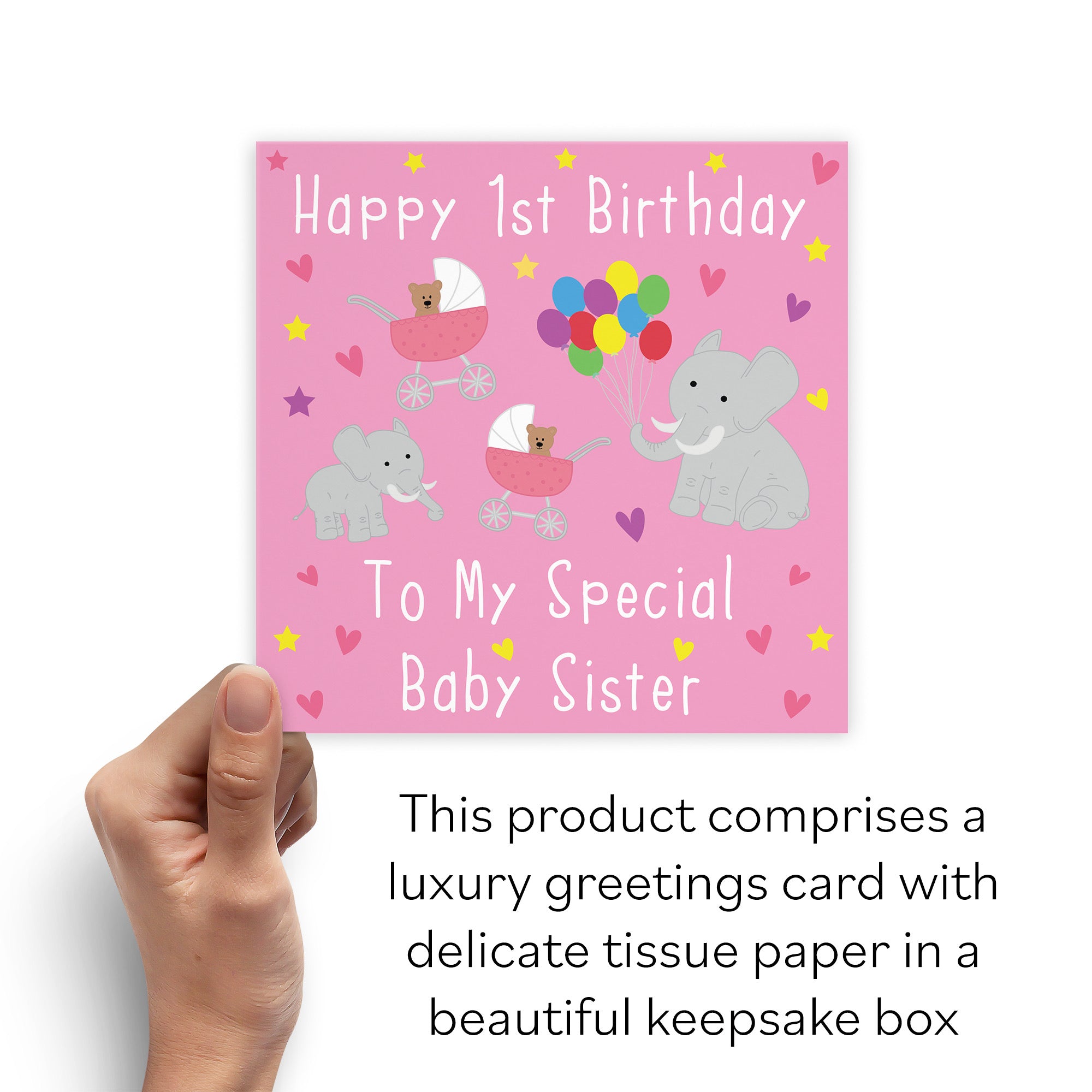 Boxed 1st Sister Birthday Card Iconic - Default Title (B0D4ZMCBMF)