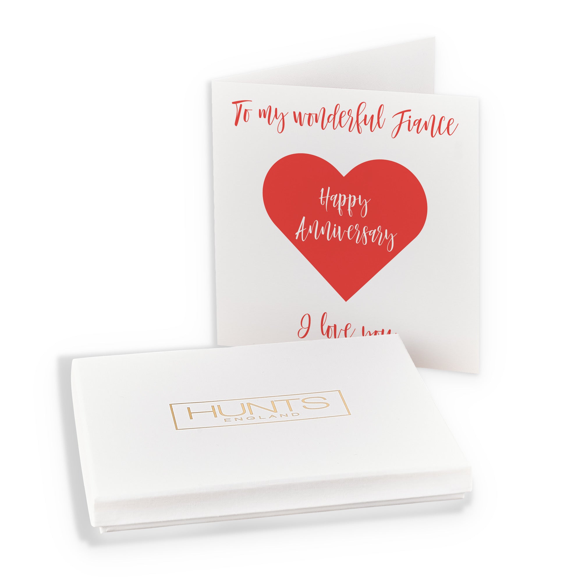 Boxed Fiance Romantic Anniversary Card Love Heart - Default Title (B0D4ZMF9FP)